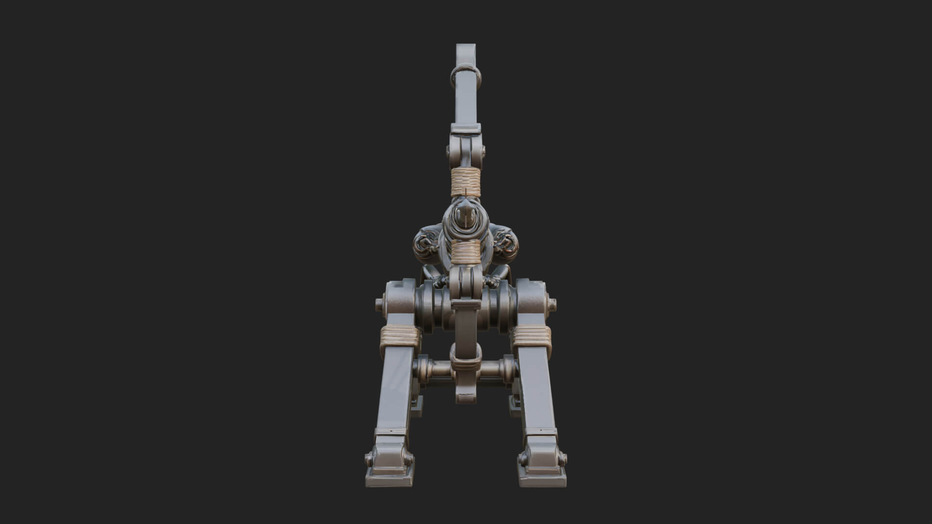 Wheeled Siege Scorpion Model Design 2 3D Print Model 3D Model
