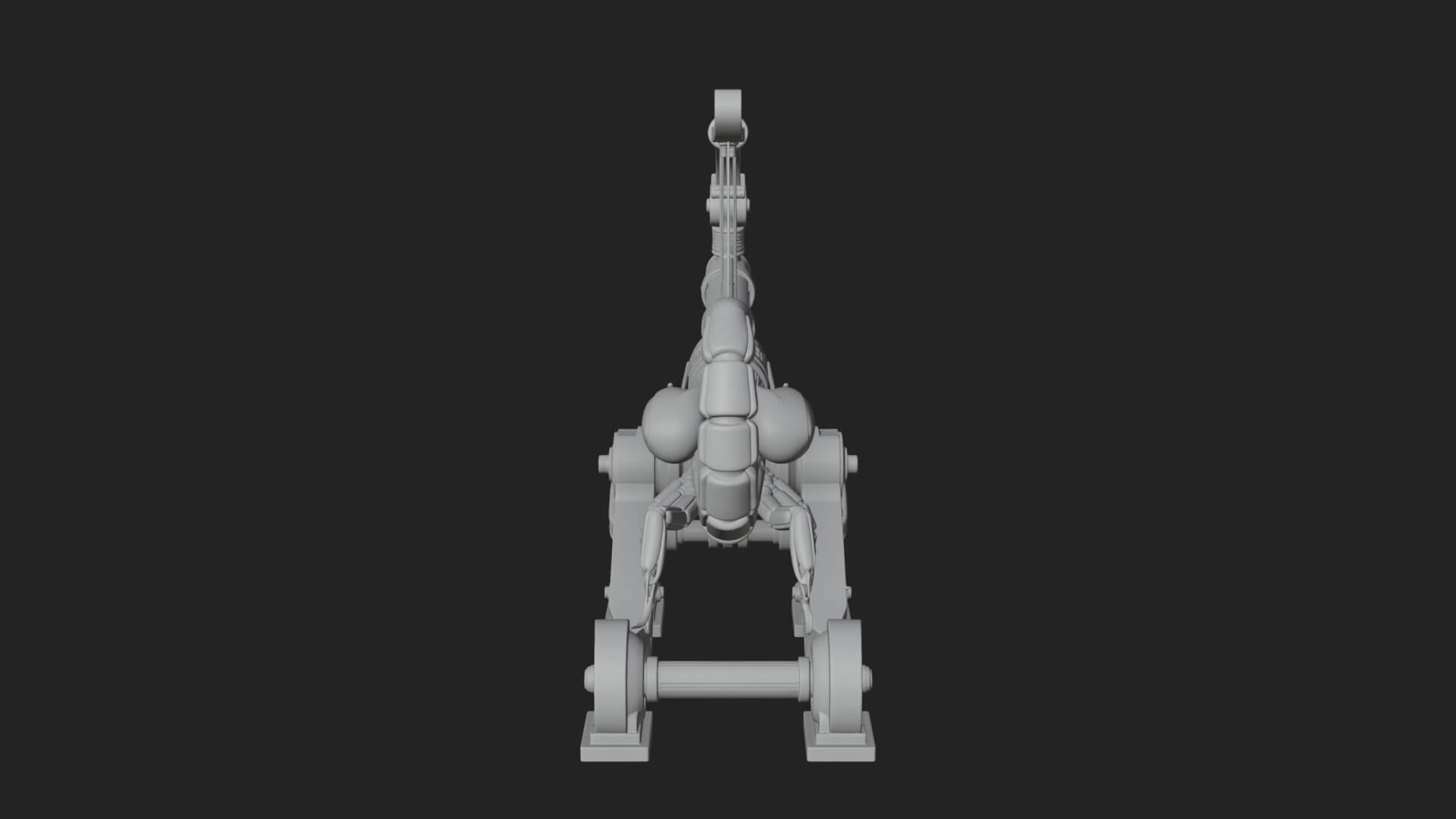 Wheeled Siege Scorpion Model Design 2 3D Print Model 3D Model