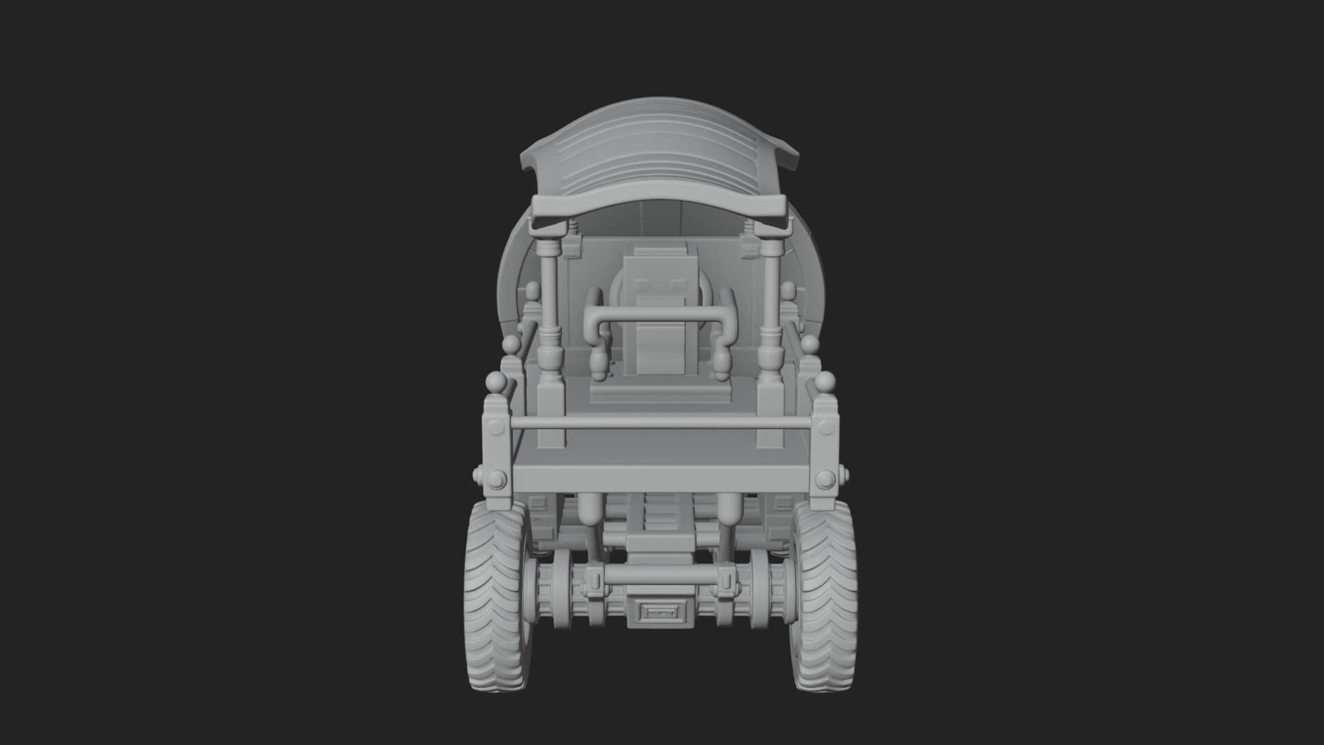 Wheeled Siege Shield Cart Model Design 1 3D Print Model 3D Model