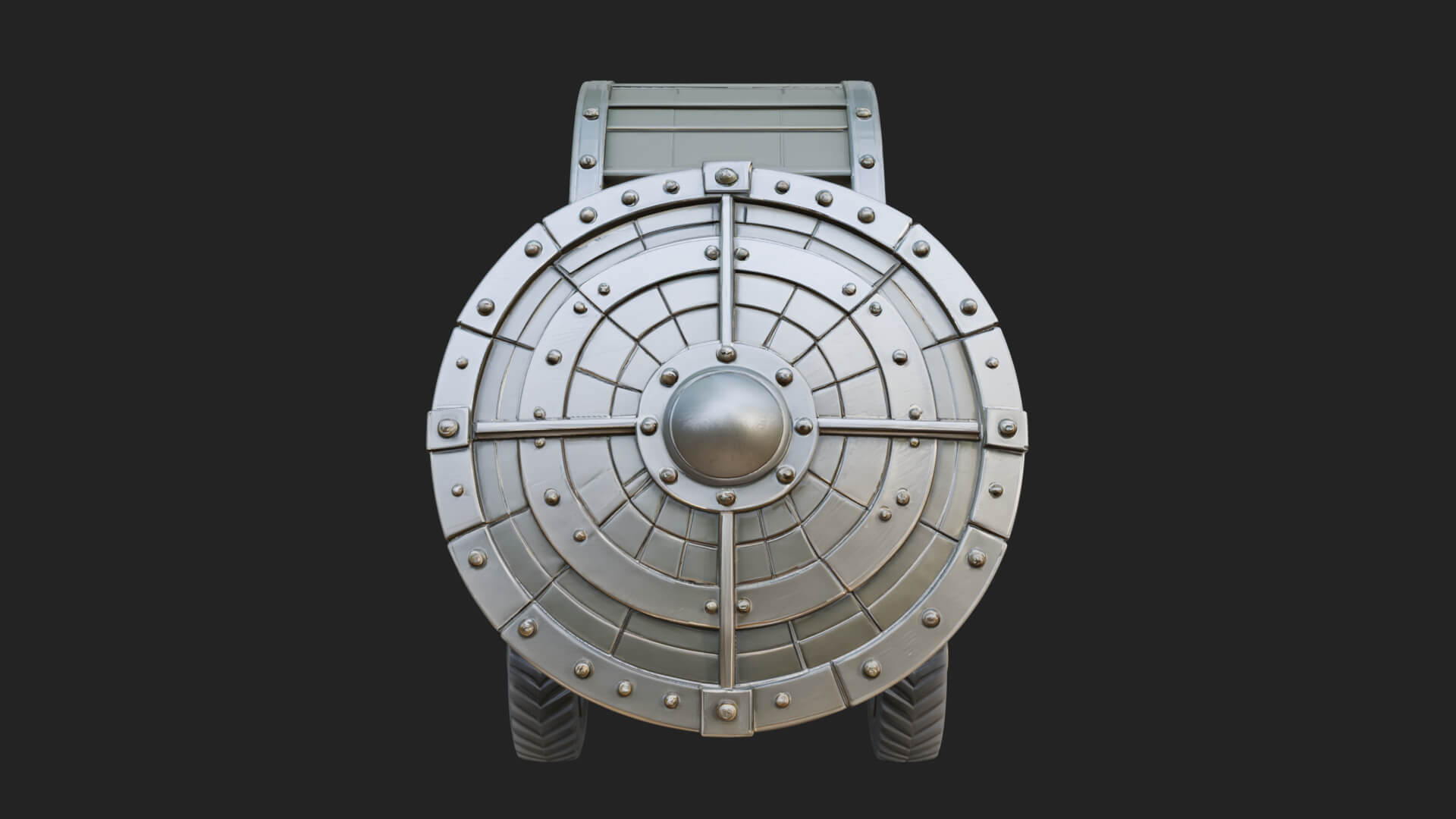 Wheeled Siege Shield Cart Model Design 2 3D Print Model 3D Model