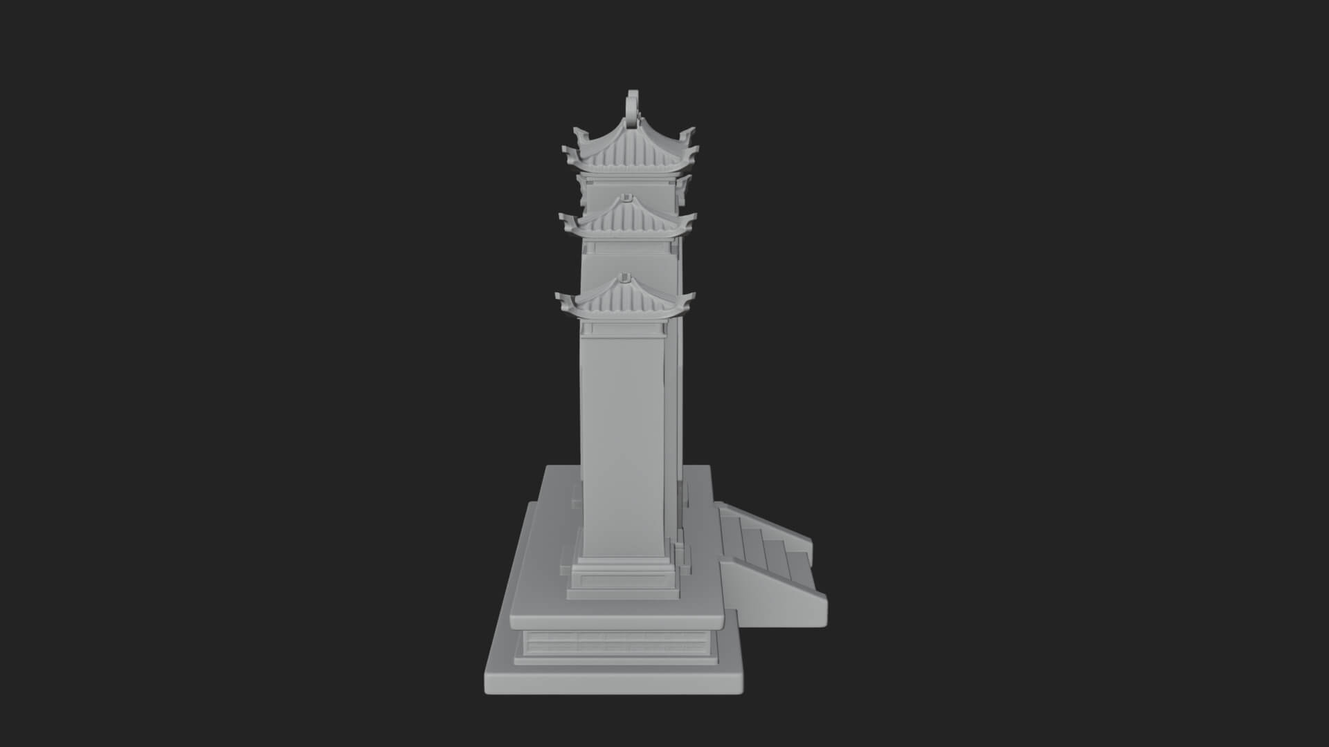 White Gilt Portal Arch Design 3 3D Print Model 3D Model