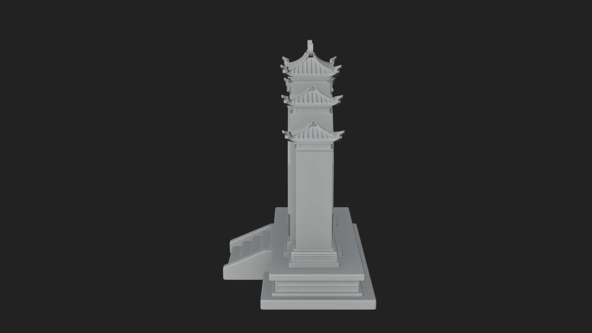 White Gilt Portal Arch Design 3 3D Print Model 3D Model