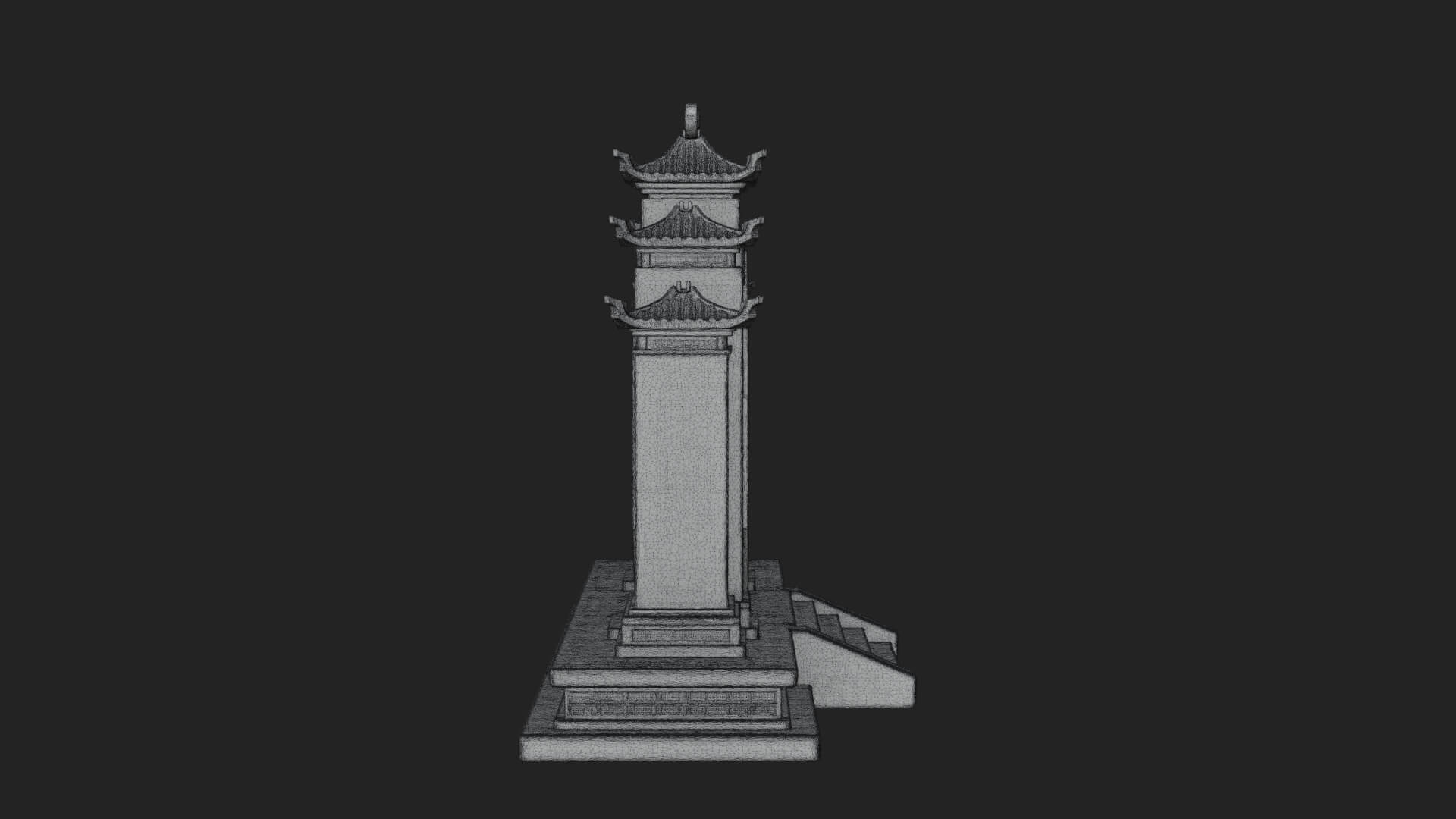White Gilt Portal Arch Design 3 3D Print Model 3D Model