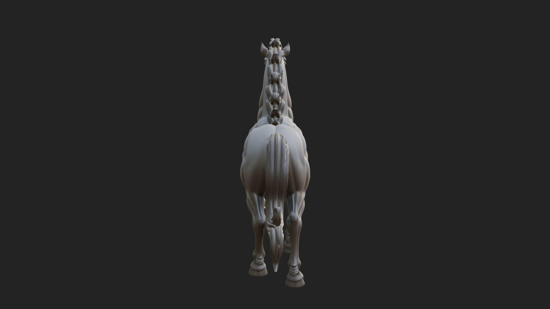 Wild Horse Statue Design 11 3D Print Model 3D Model