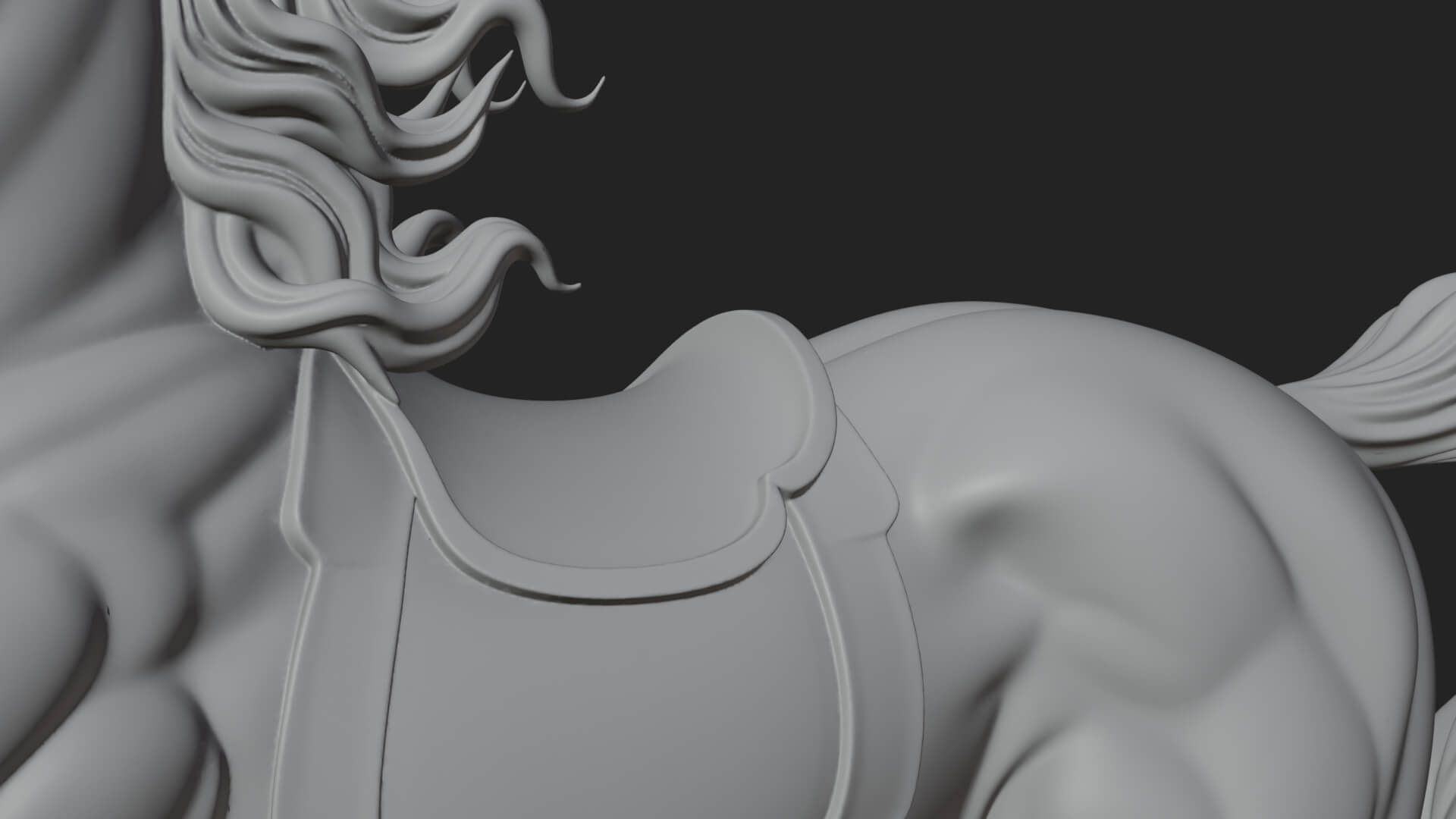 Wild Horse Statue Design 12 3D Print Model 3D Model