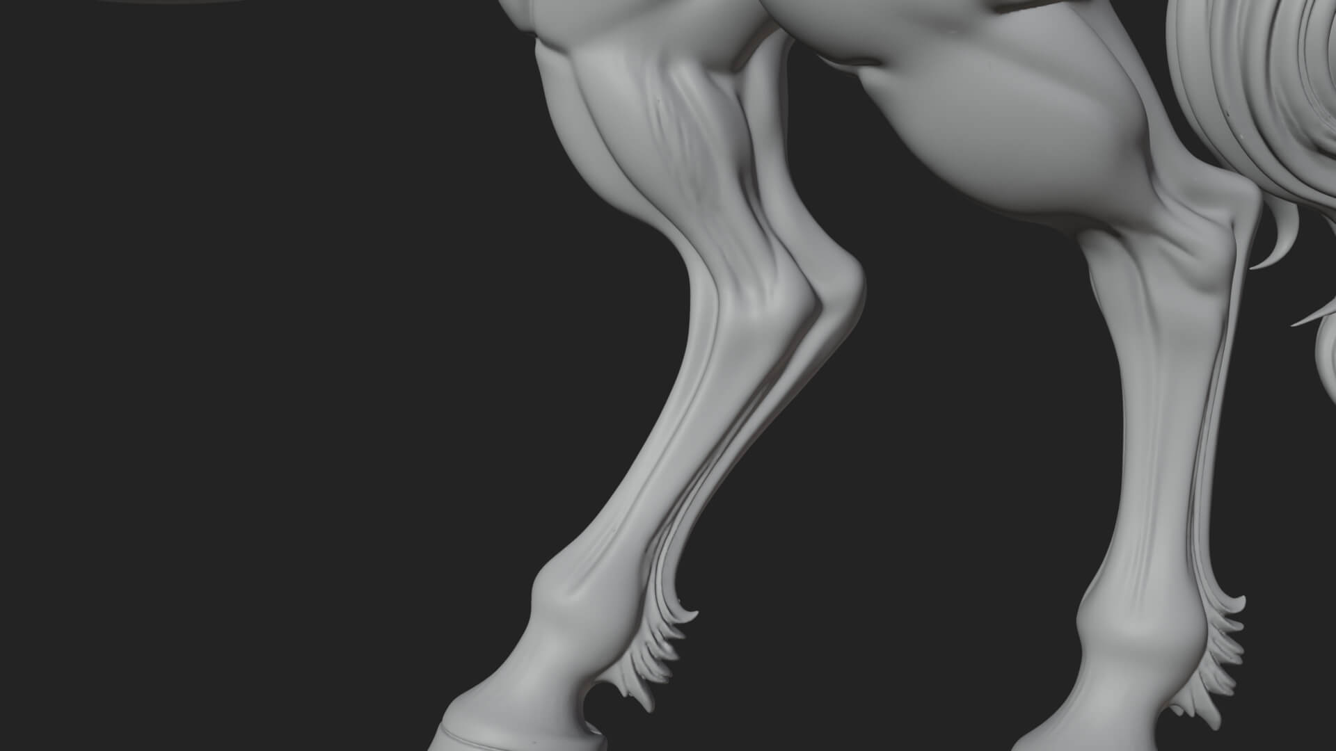 Wild Horse Statue Design 12 3D Print Model 3D Model