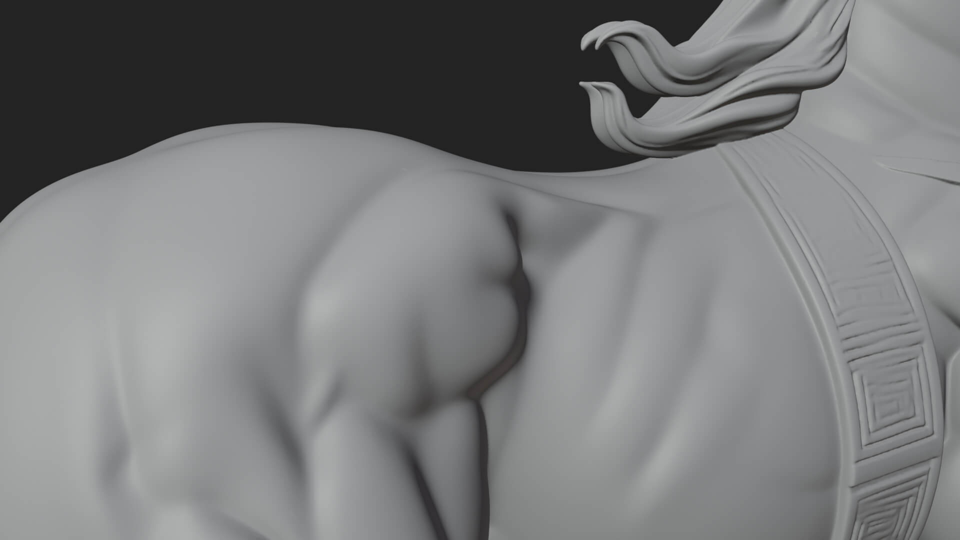 Wild Horse Statue Design 13 3D Print Model 3D Model