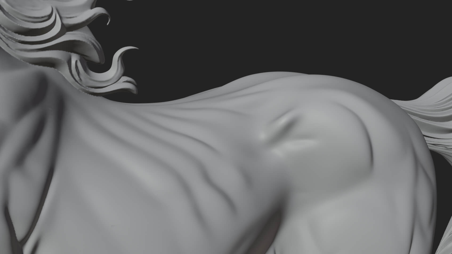 Wild Horse Statue Design 14 3D Print Model 3D Model