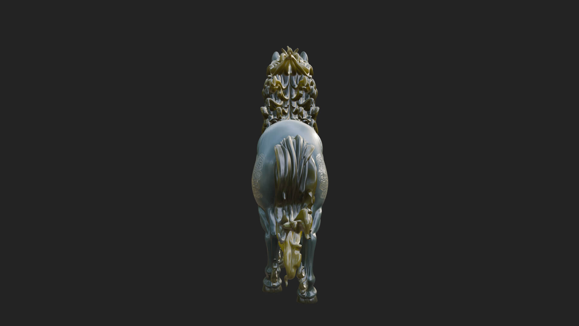 Wild Horse Statue Design 15 3D Print Model 3D Model