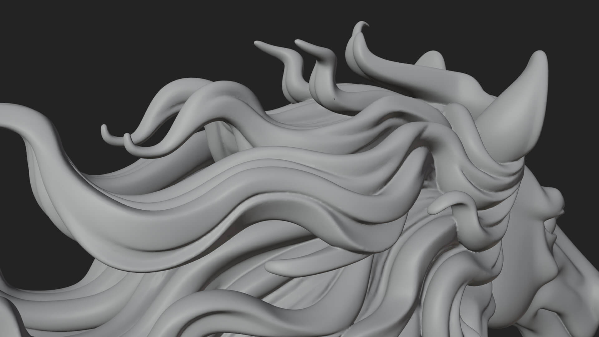 Wild Horse Statue Design 15 3D Print Model 3D Model