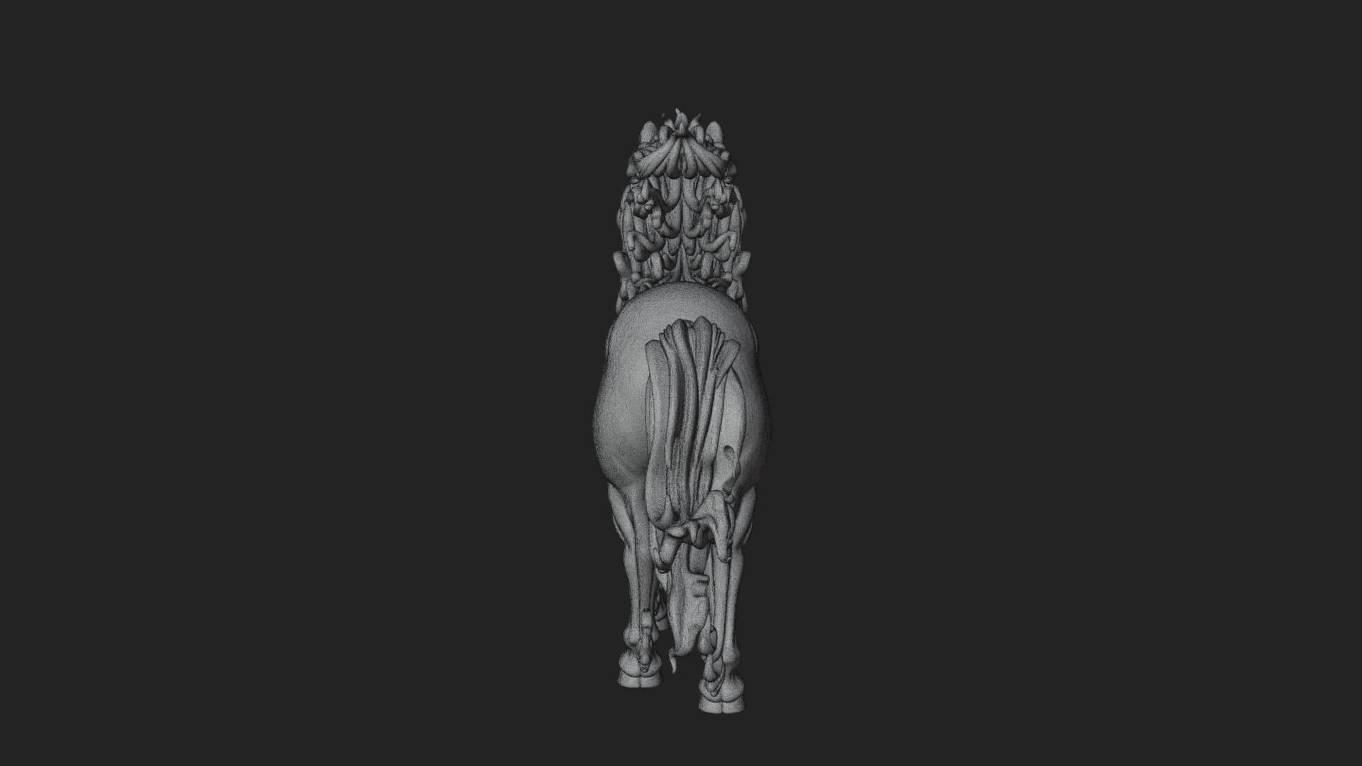 Wild Horse Statue Design 15 3D Print Model 3D Model