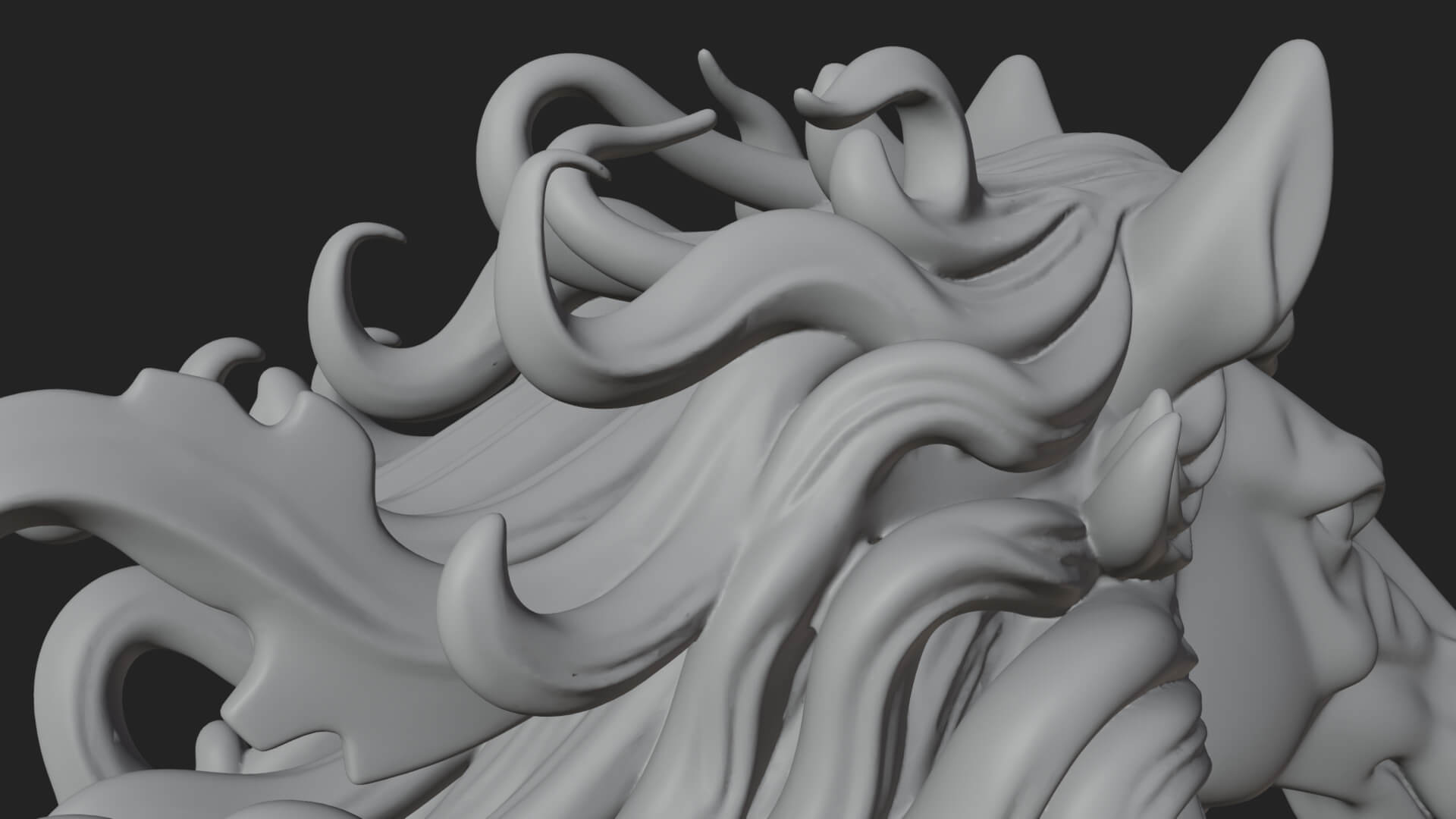 Wild Horse Statue Design 16 3D Print Model 3D Model
