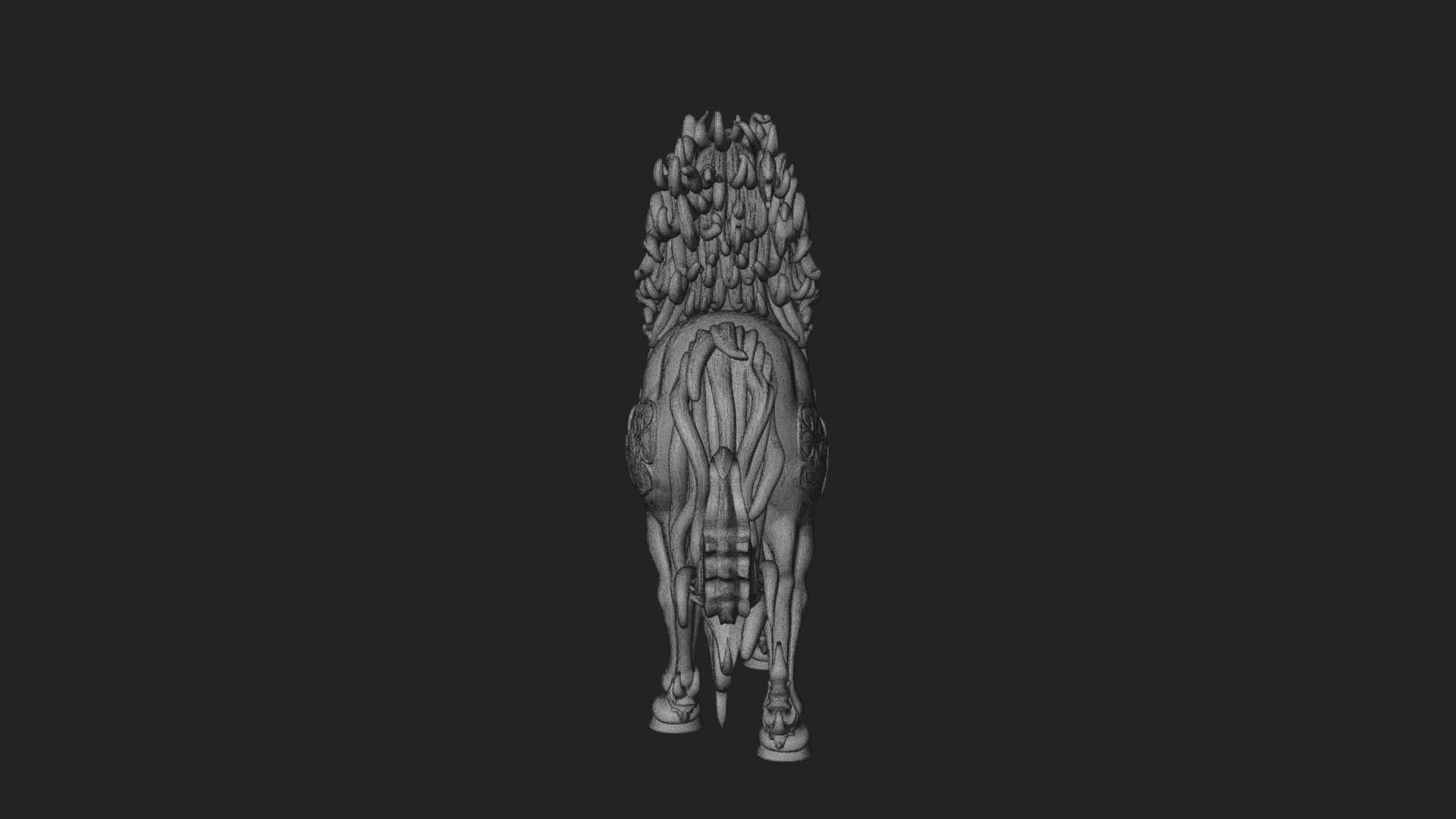 Wild Horse Statue Design 16 3D Print Model 3D Model