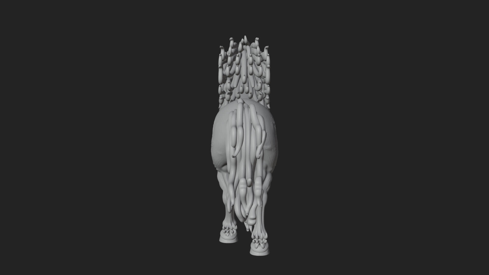 Wild Horse Statue Design 17 3D Print Model 3D Model