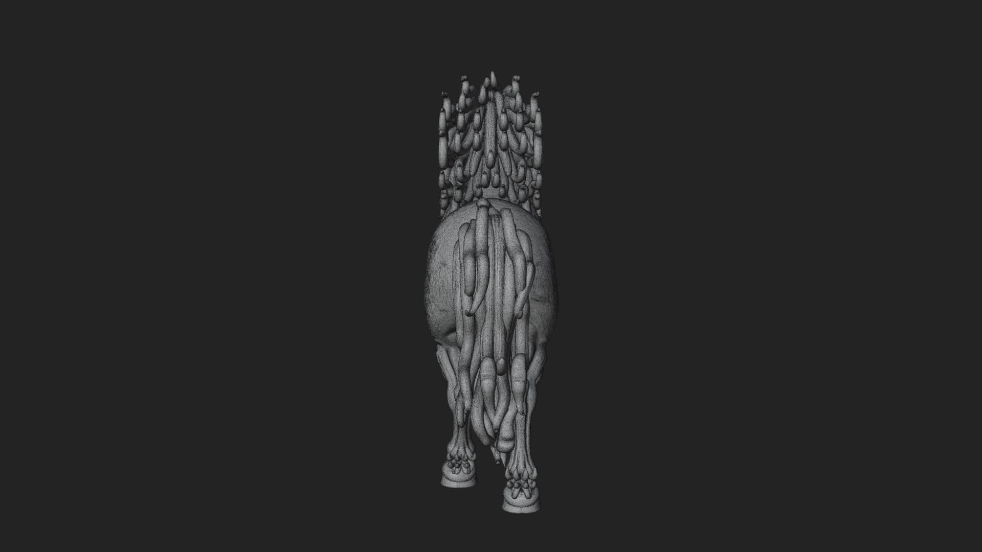Wild Horse Statue Design 17 3D Print Model 3D Model