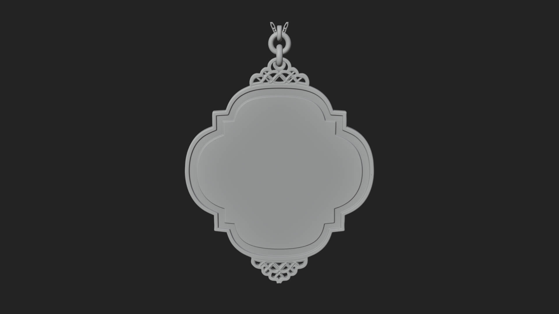 Winged Angel Panel Ornament Design 1 3D Print Model 3D Model