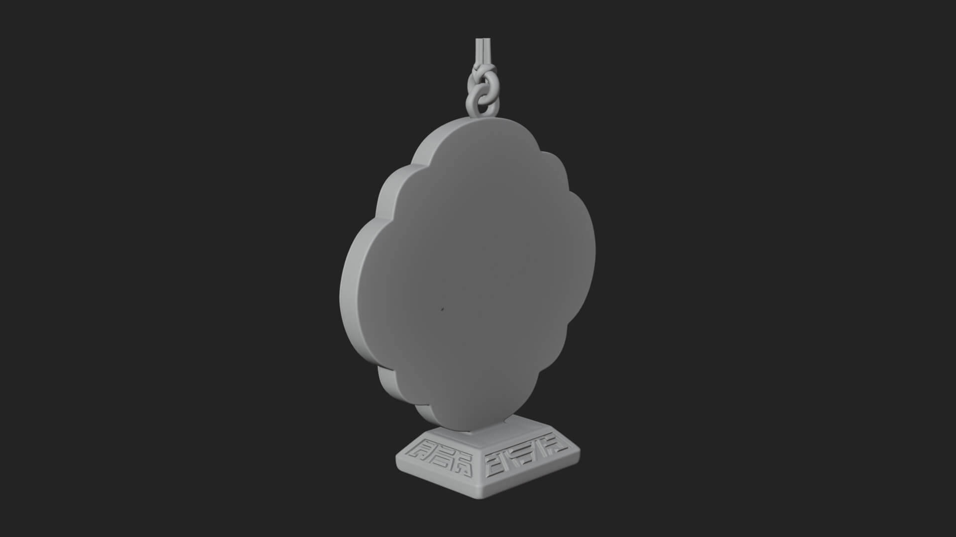 Winged Angel Panel Ornament Design 3 3D Print Model 3D Model