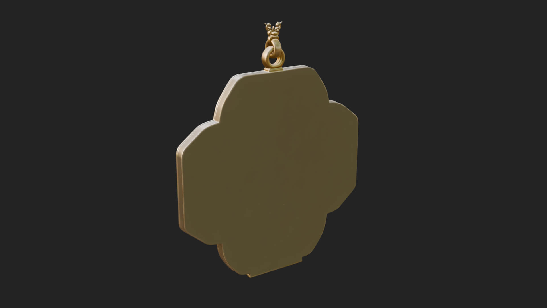 Winged Angel Panel Ornament Design 4 3D Print Model 3D Model