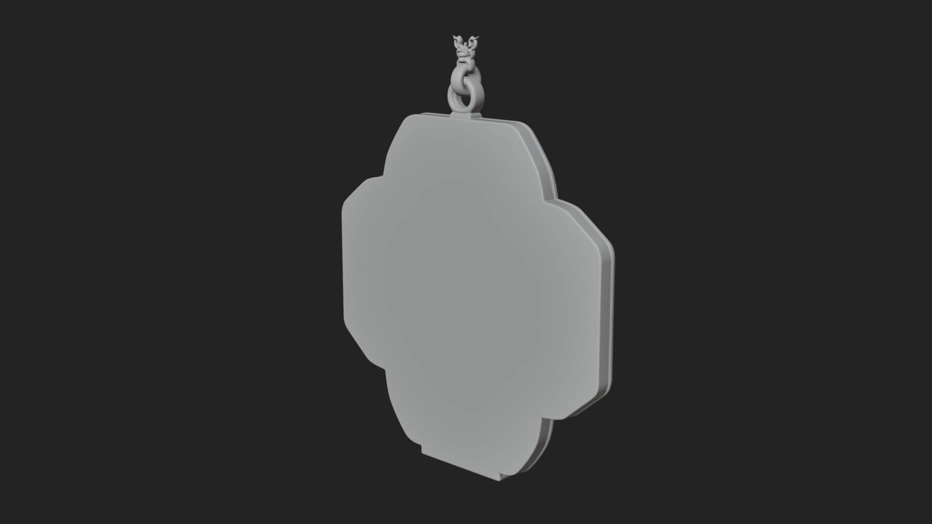 Winged Angel Panel Ornament Design 4 3D Print Model 3D Model