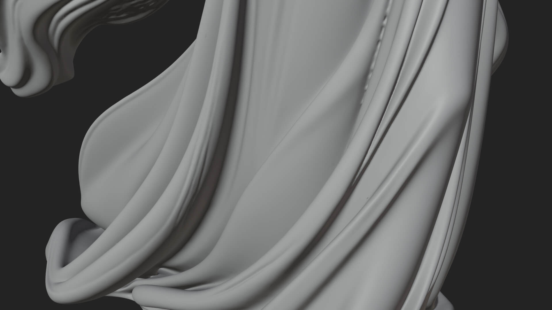 Winged Angel Woman Statue Design 13 3D Print Model 3D Model
