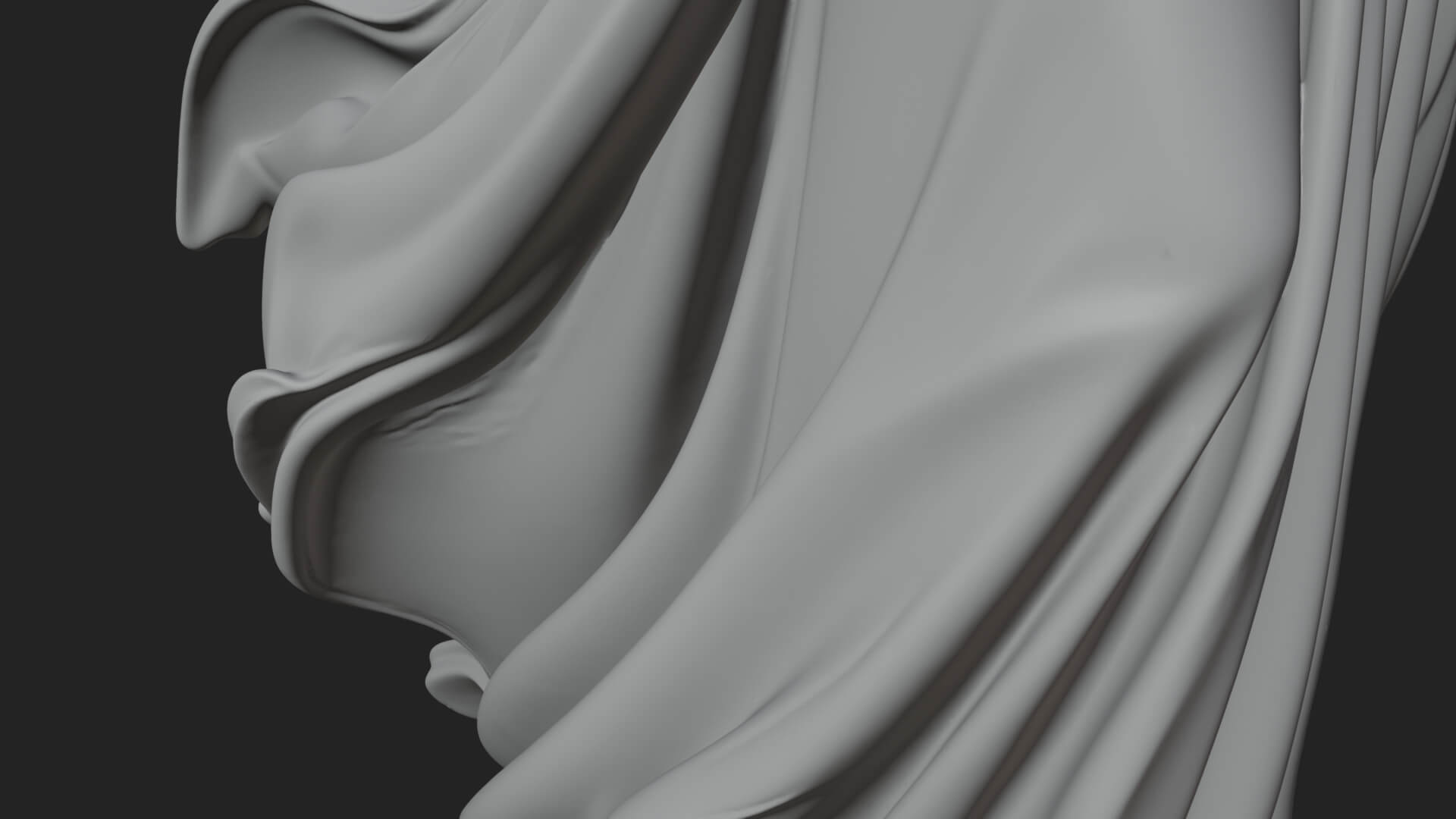 Winged Angel Woman Statue Design 14 3D Print Model 3D Model