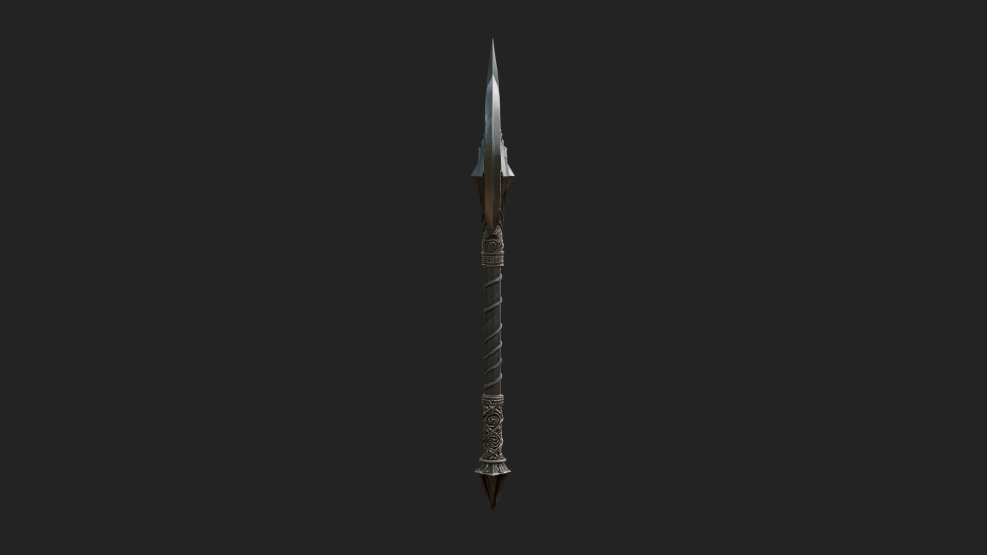 Winged Blade Halberd Model Design 3 3D Print Model 3D Model