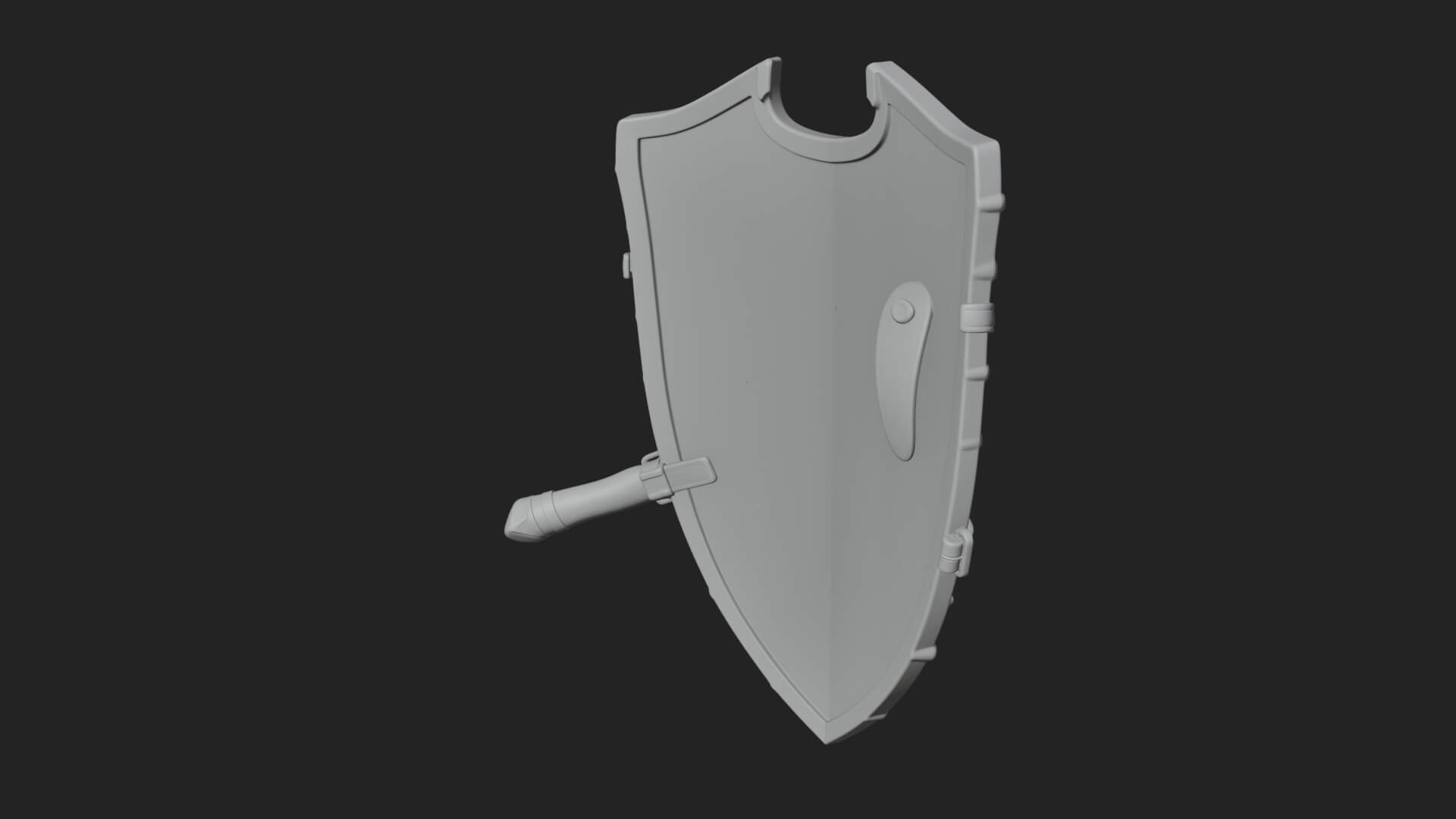Winged Crest Kite Shield Model Design 1 3D Print Model 3D Model