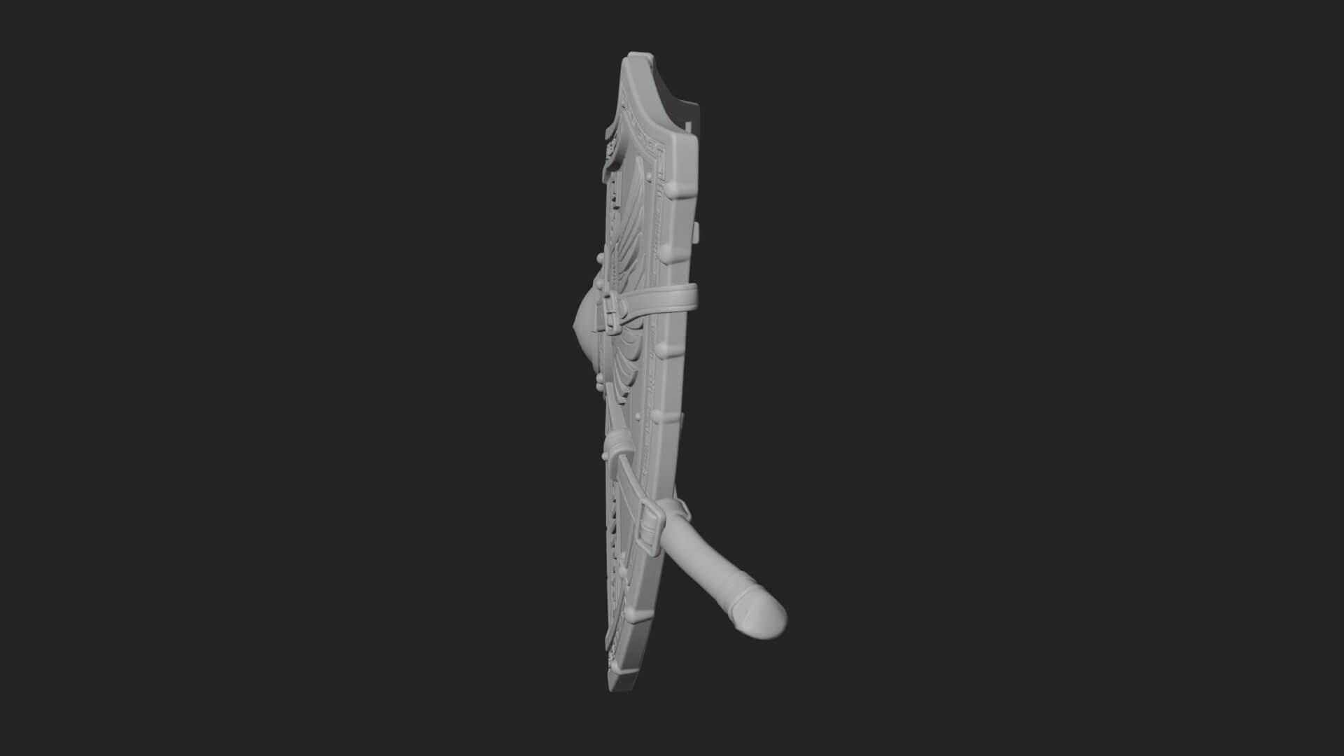 Winged Crest Kite Shield Model Design 1 3D Print Model 3D Model
