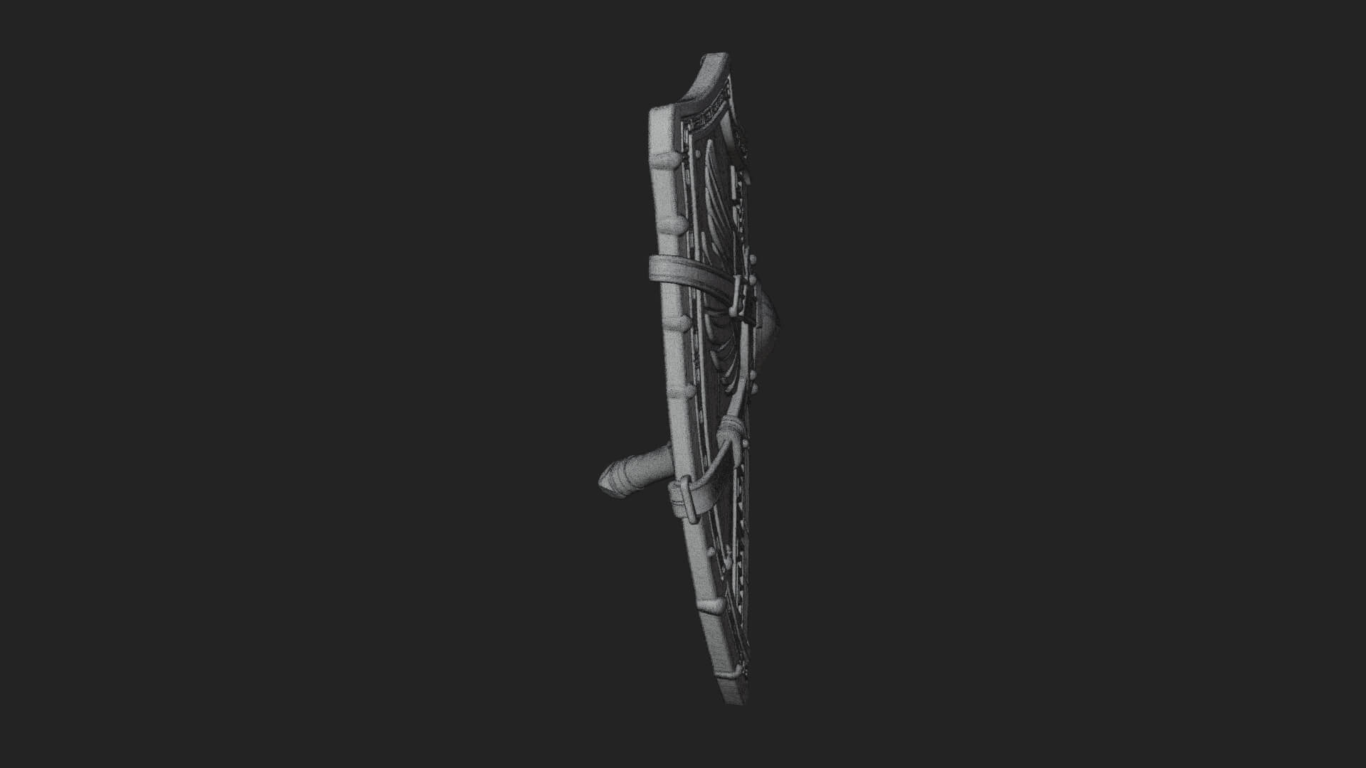 Winged Crest Kite Shield Model Design 1 3D Print Model 3D Model