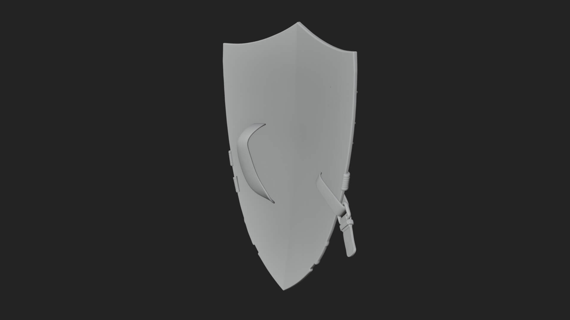 Winged Crest Kite Shield Model Design 2 3D Print Model 3D Model