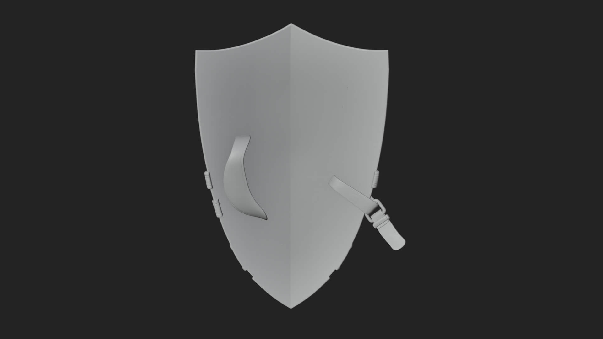 Winged Crest Kite Shield Model Design 2 3D Print Model 3D Model