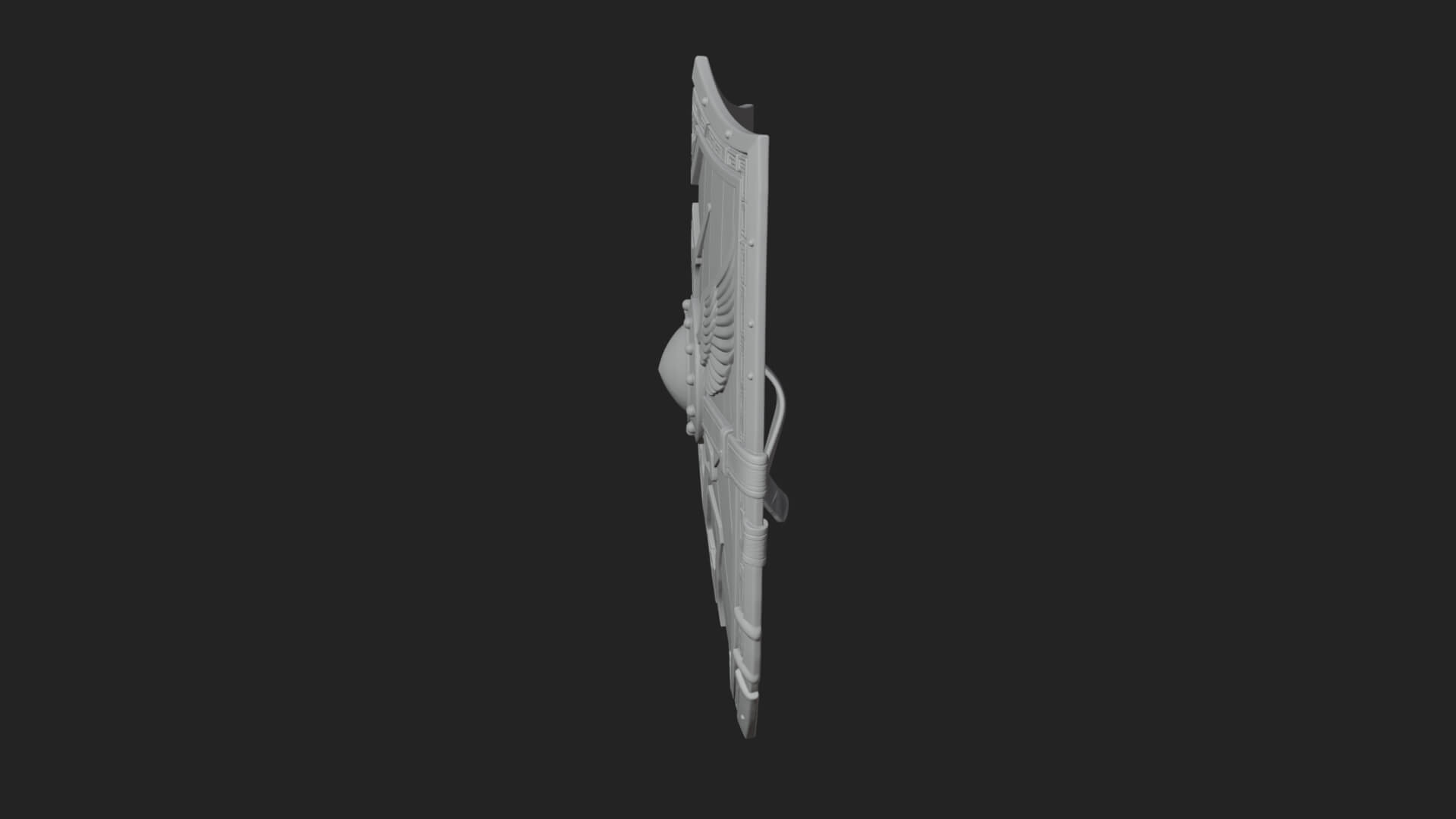 Winged Crest Kite Shield Model Design 2 3D Print Model 3D Model