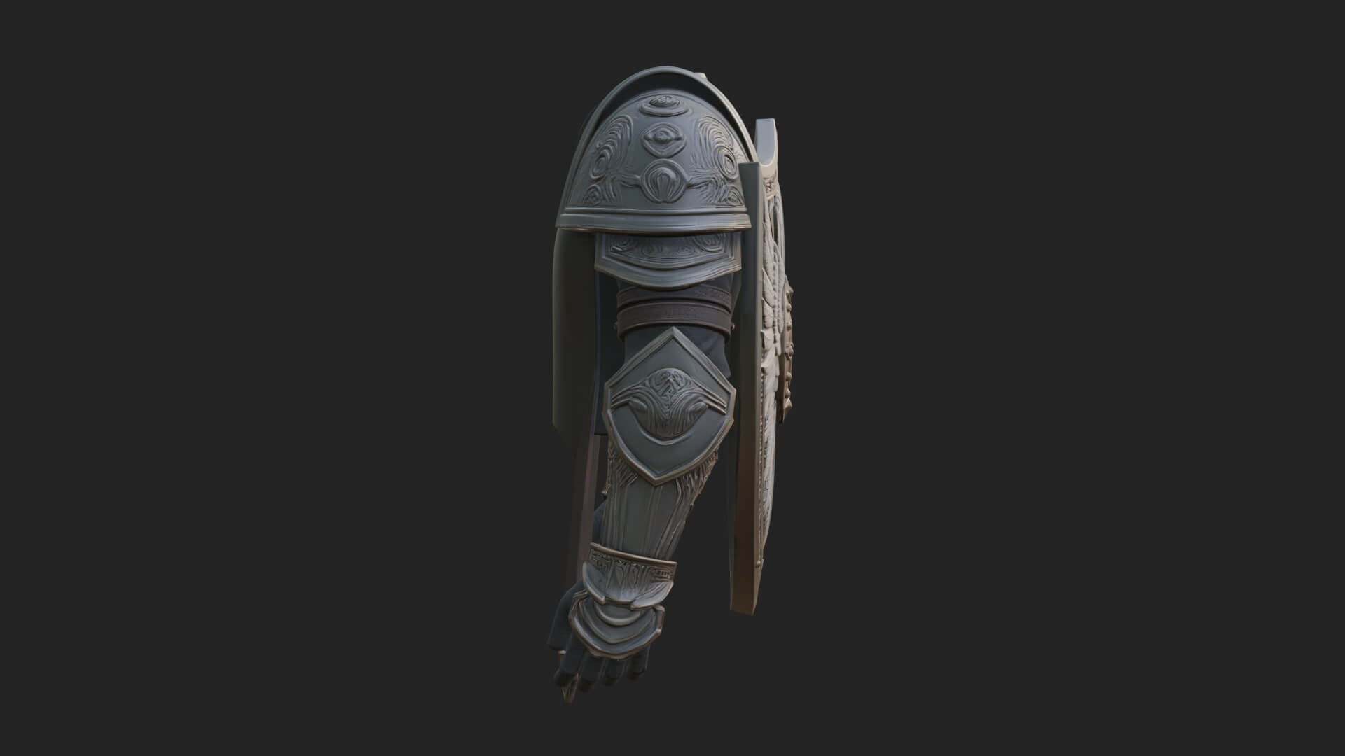 Winged Crest Kite Shield Model Design 3 3D Print Model 3D Model