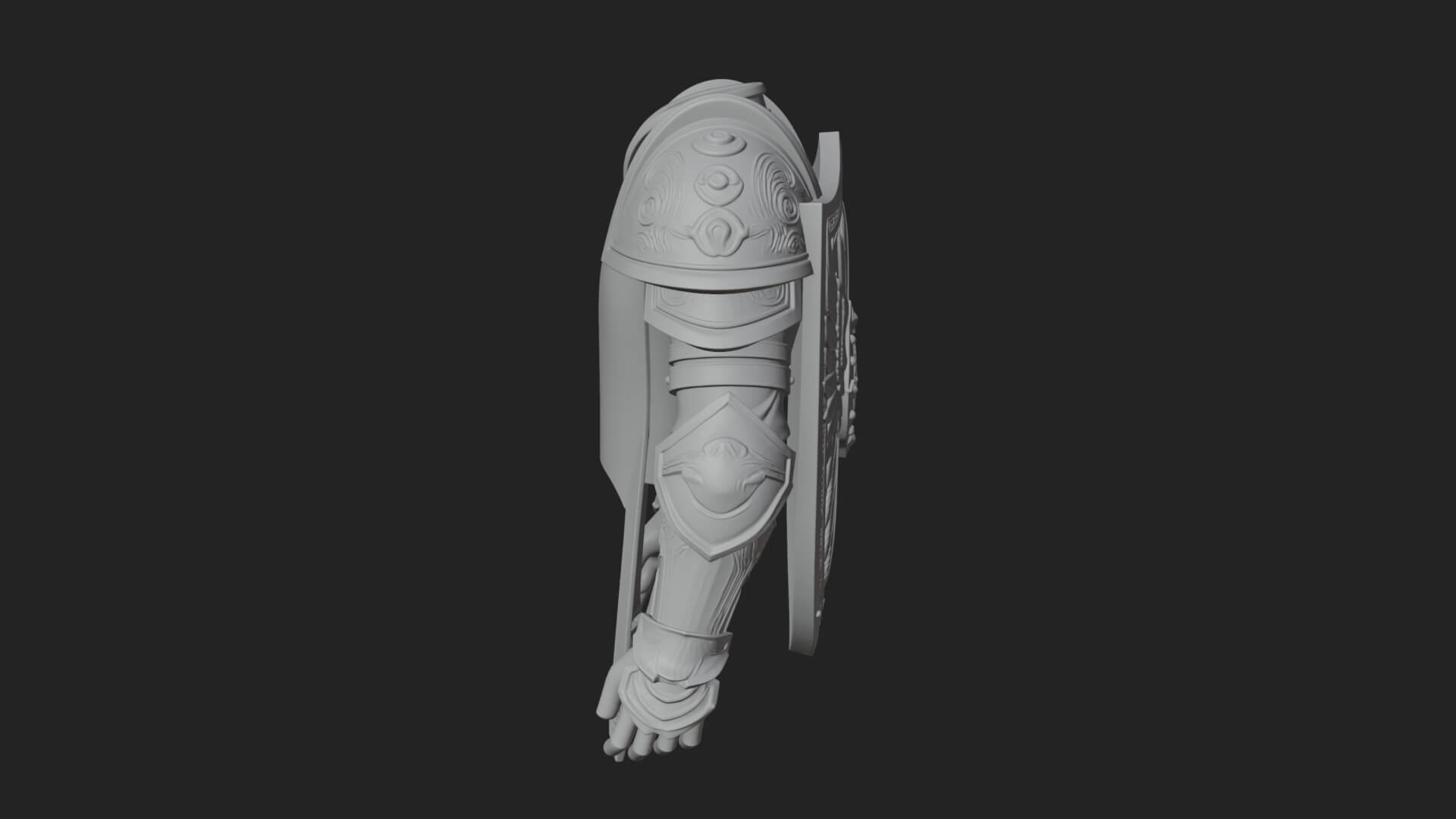 Winged Crest Kite Shield Model Design 3 3D Print Model 3D Model