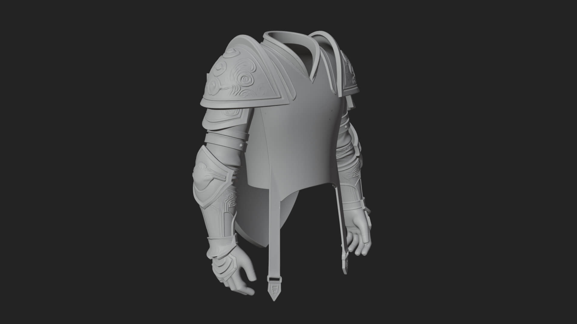 Winged Crest Kite Shield Model Design 3 3D Print Model 3D Model