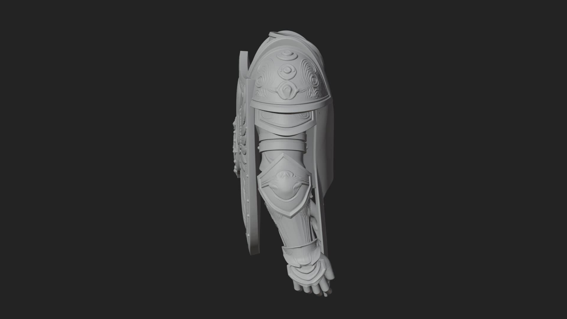 Winged Crest Kite Shield Model Design 3 3D Print Model 3D Model
