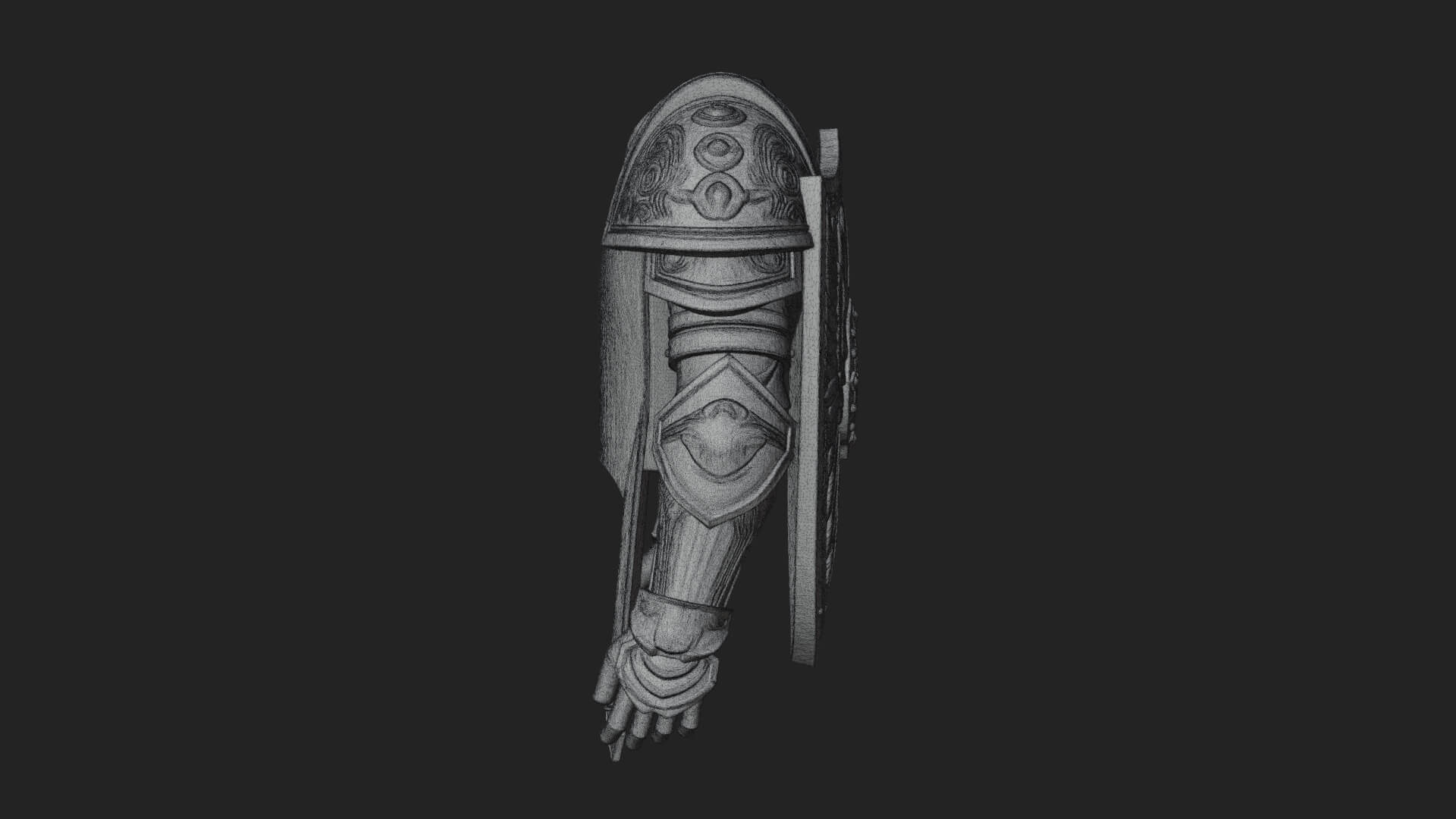 Winged Crest Kite Shield Model Design 3 3D Print Model 3D Model