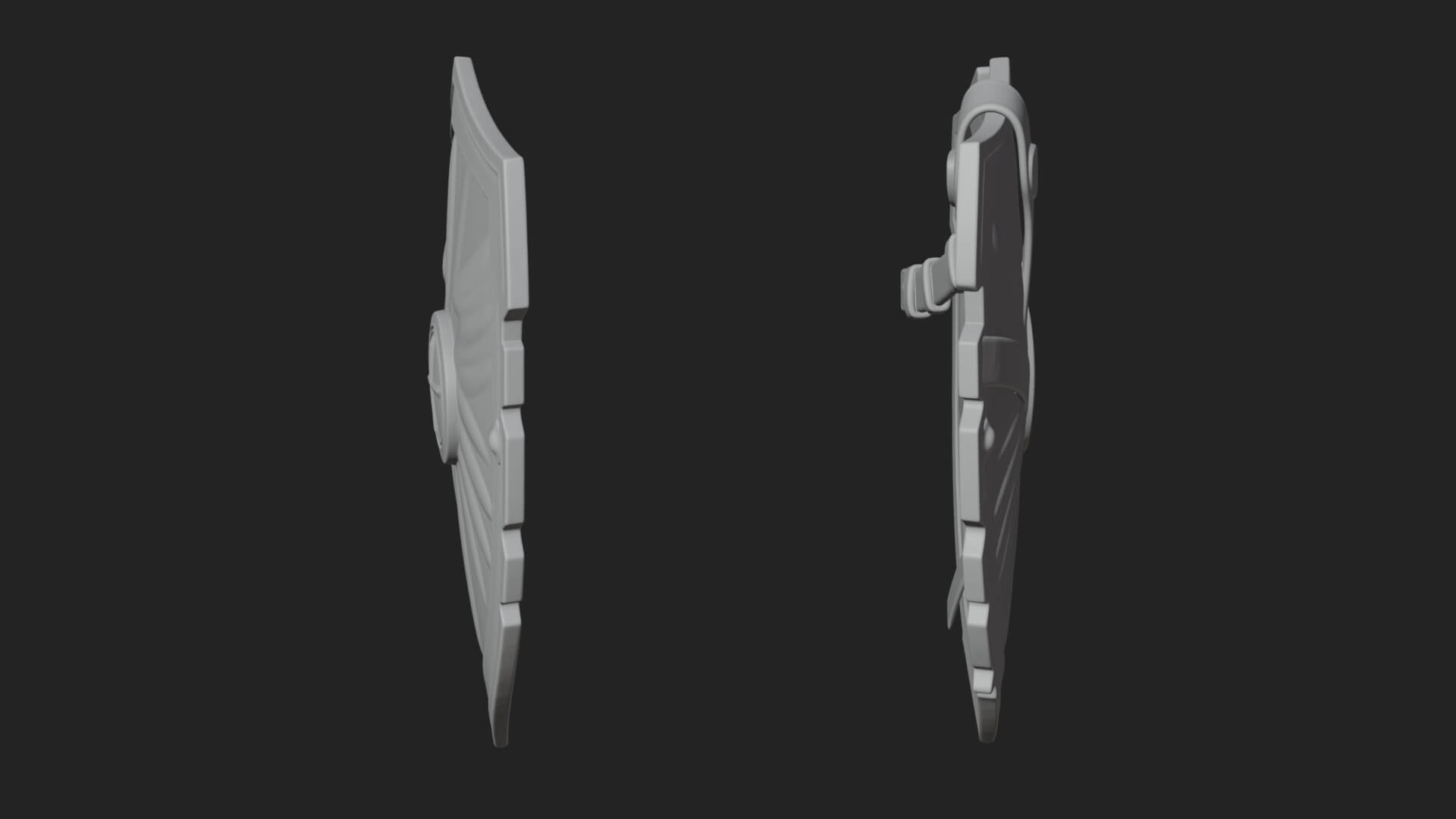 Winged Crest Kite Shield Model Design 4 3D Print Model 3D Model