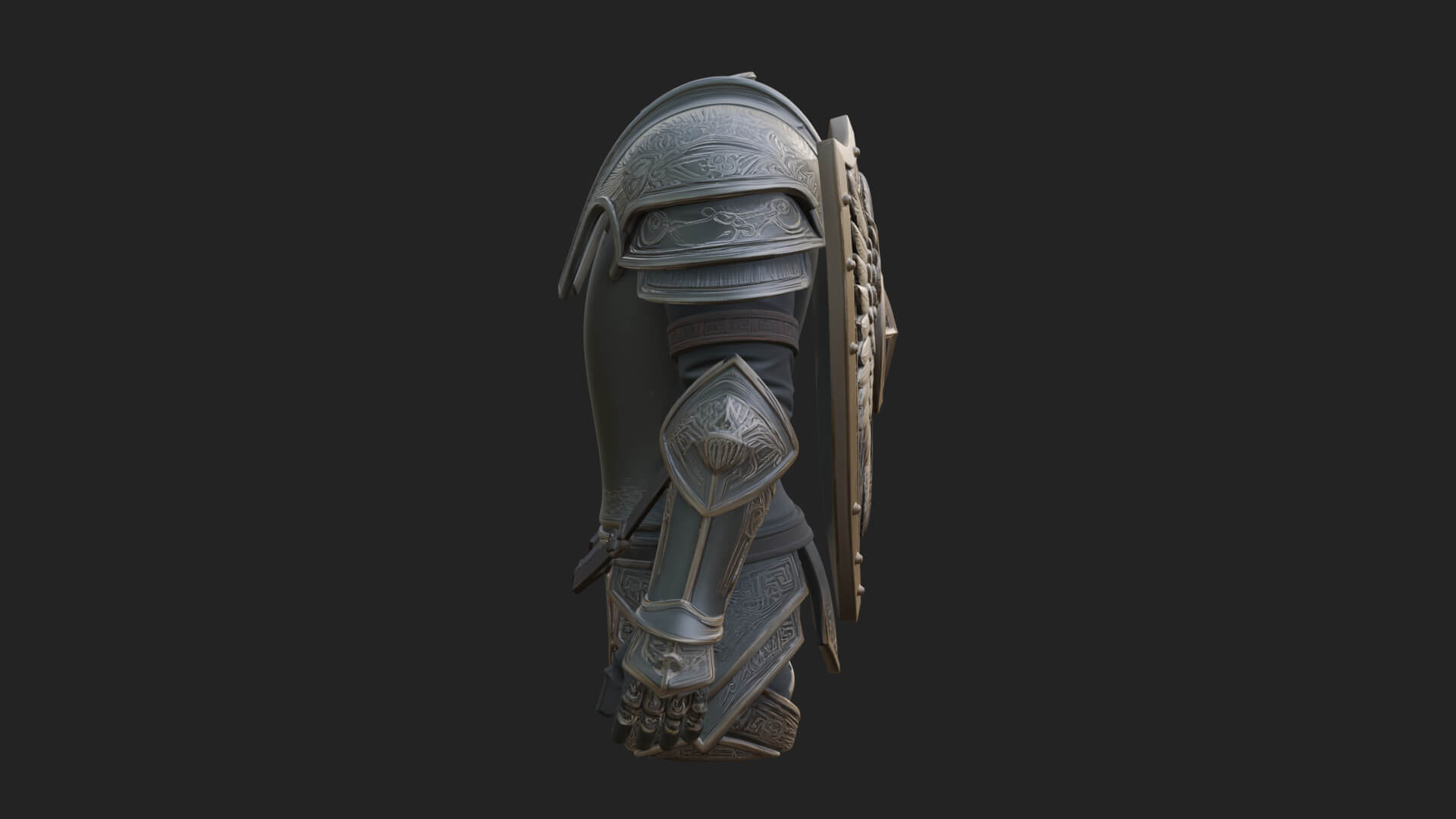 Winged Crest Kite Shield Model Design 5 3D Print Model 3D Model
