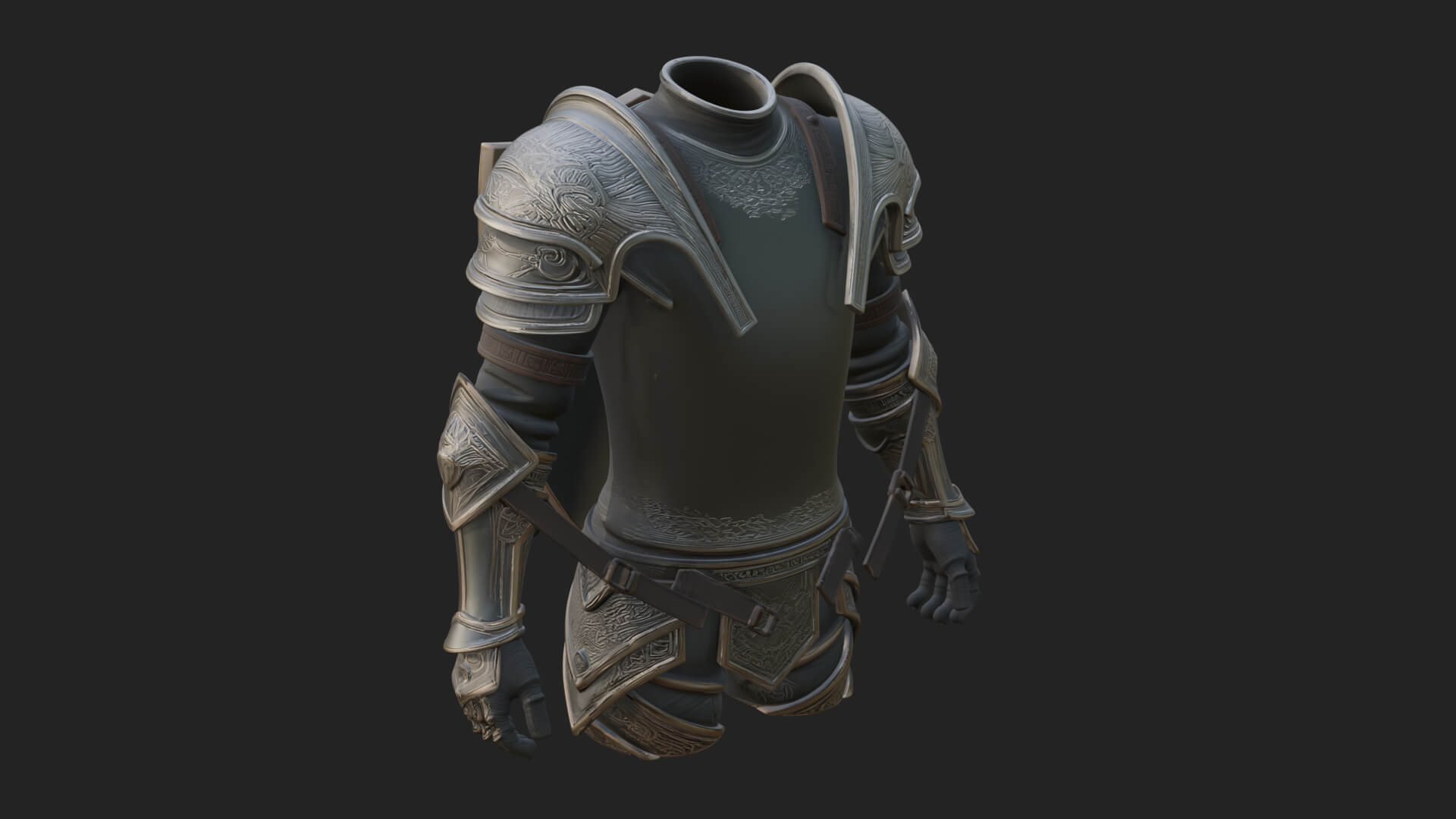 Winged Crest Kite Shield Model Design 5 3D Print Model 3D Model
