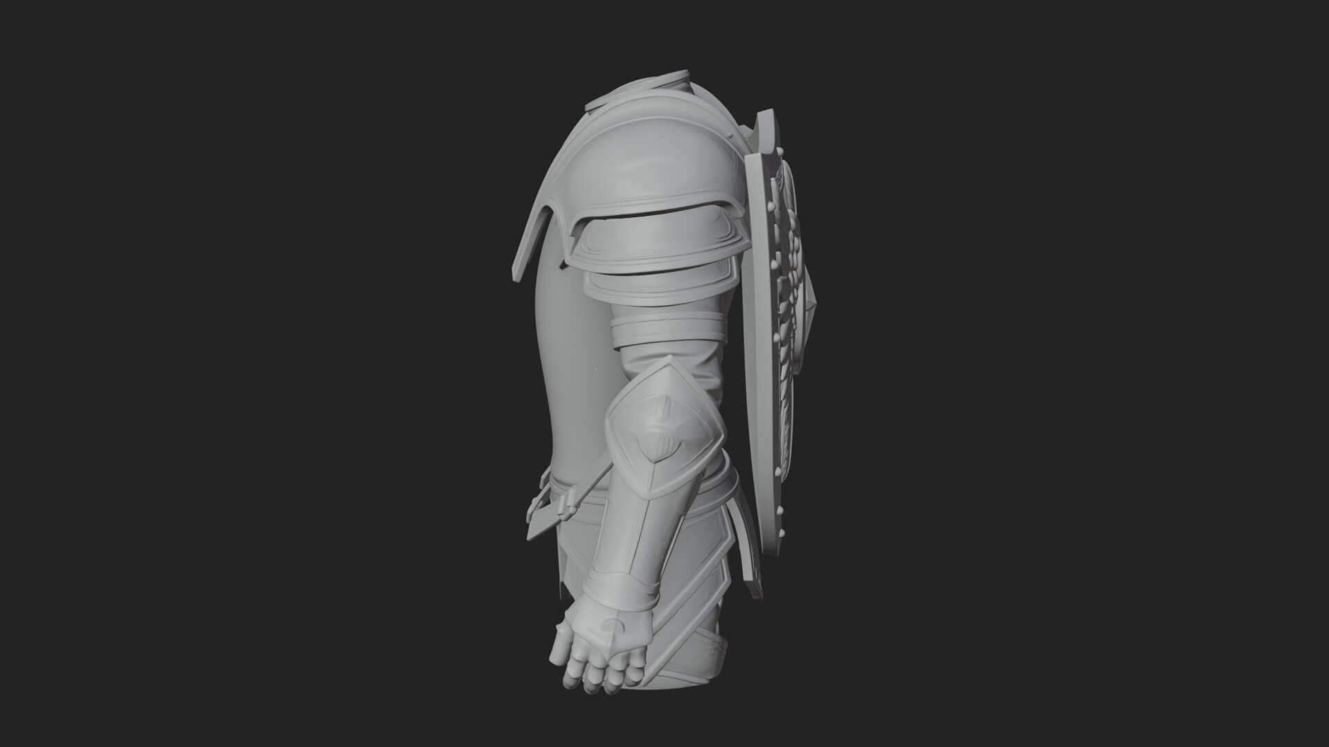 Winged Crest Kite Shield Model Design 5 3D Print Model 3D Model