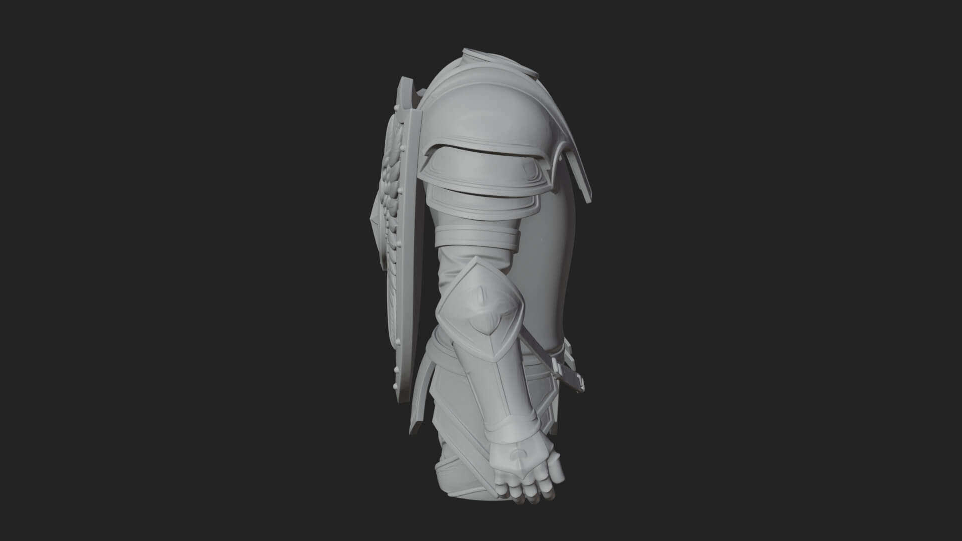 Winged Crest Kite Shield Model Design 5 3D Print Model 3D Model