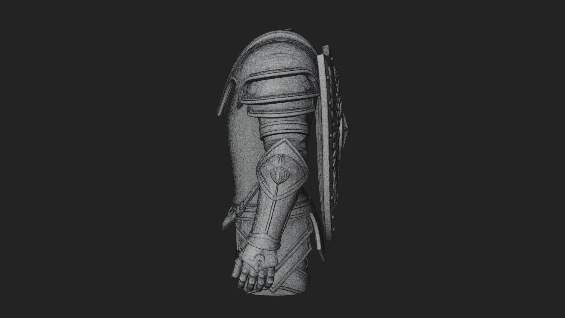 Winged Crest Kite Shield Model Design 5 3D Print Model 3D Model