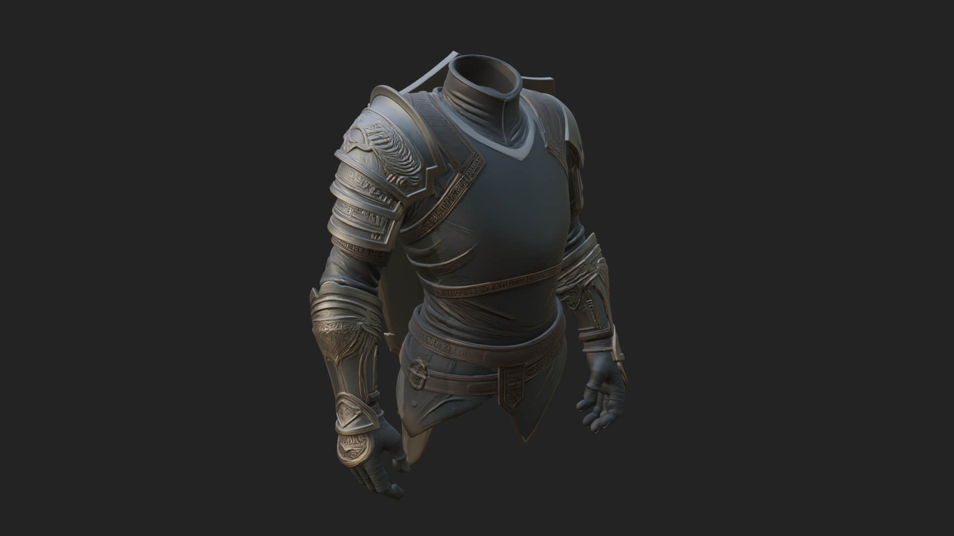 Winged Crest Kite Shield Model Design 6 3D Print Model 3D Model