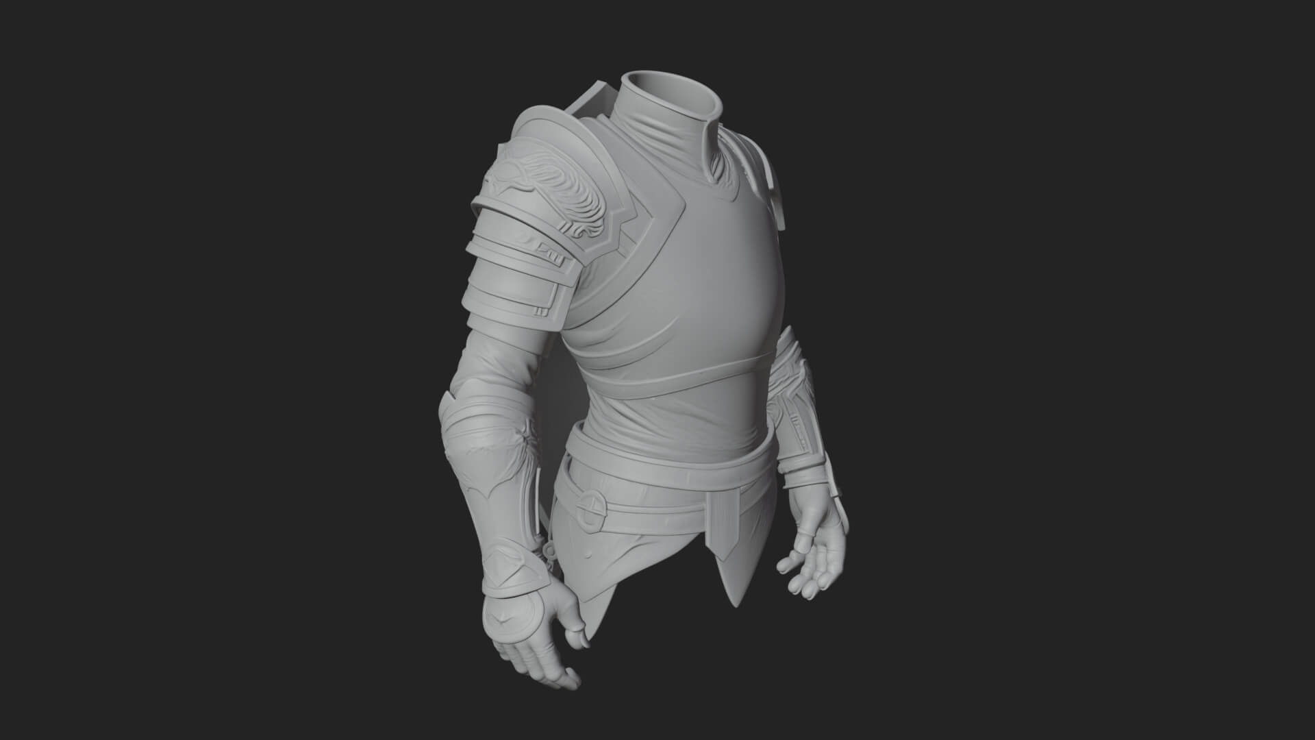 Winged Crest Kite Shield Model Design 6 3D Print Model 3D Model