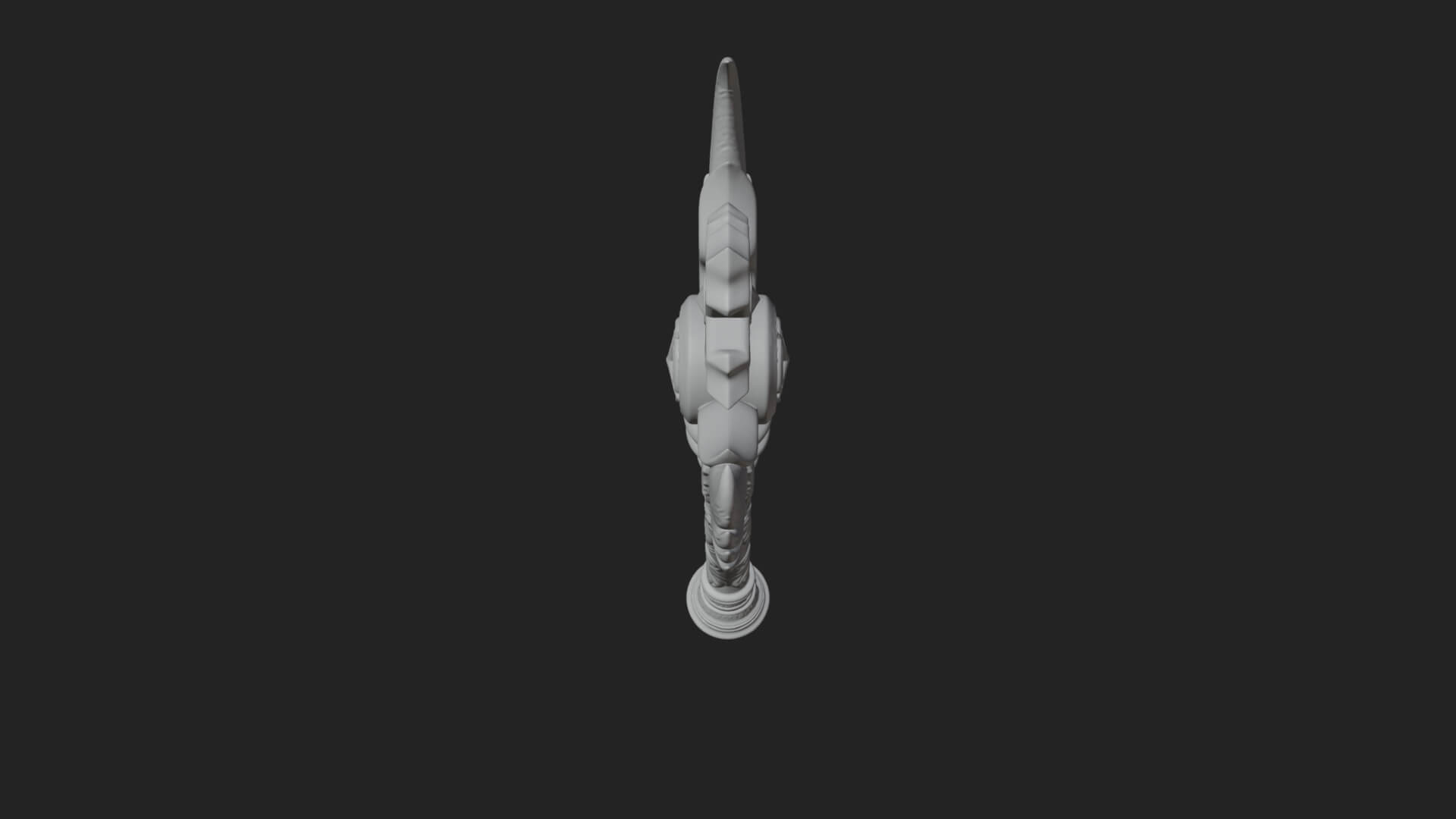 Winged Cross Scepter Model Design 4 3D Print Model 3D Model