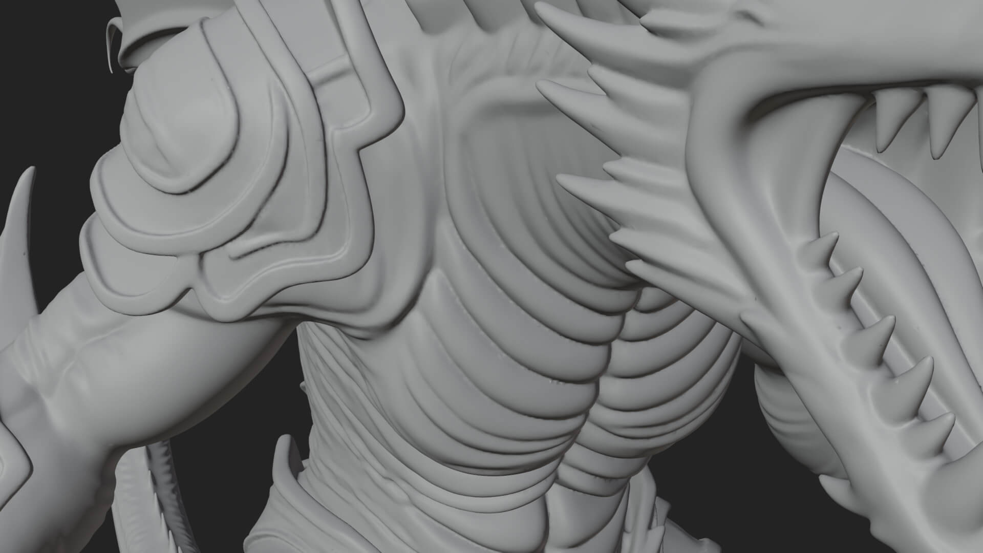 Winged Dragon Demon Statue Design 14 3D Print Model 3D Model