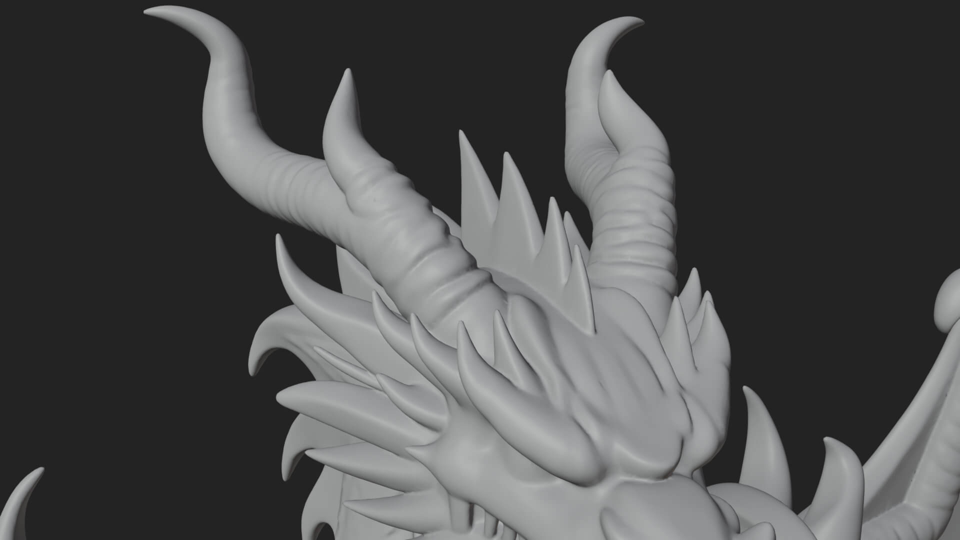 Winged Dragon Demon Statue Design 15 3D Print Model 3D Model