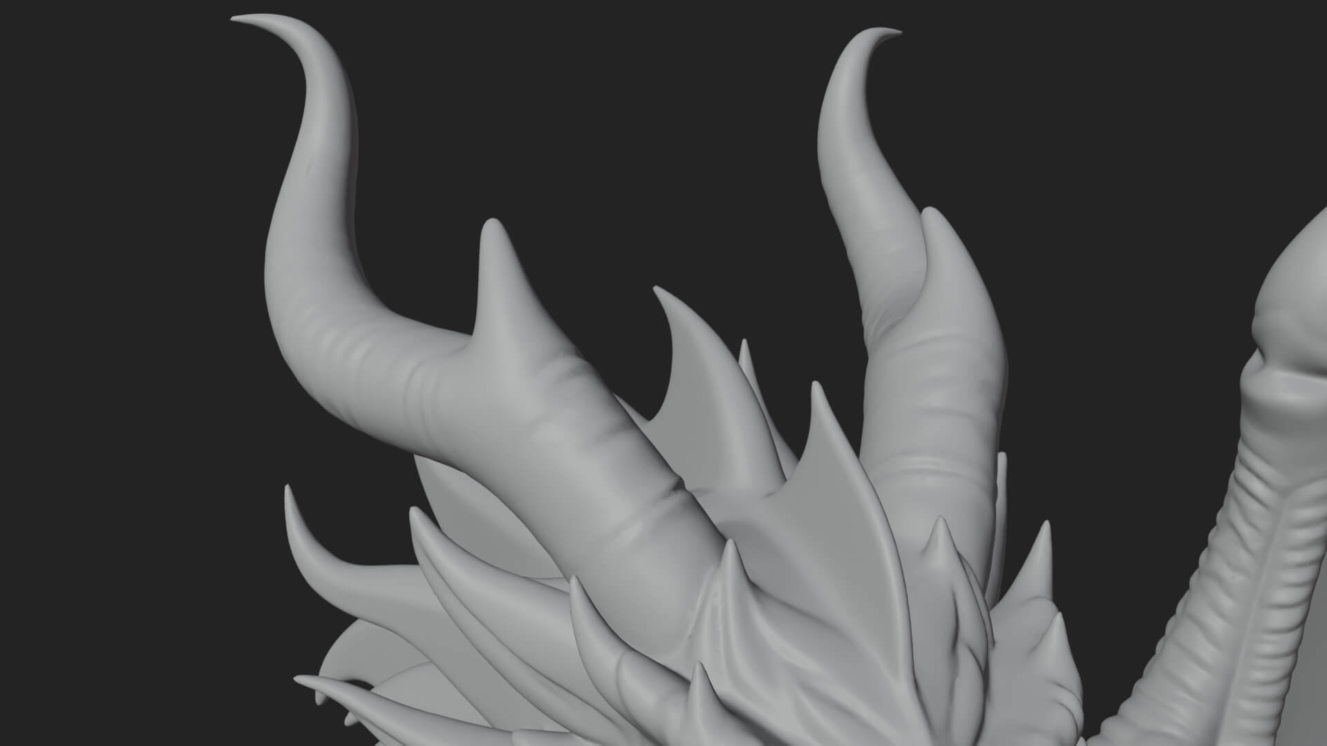 Winged Dragon Demon Statue Design 16 3D Print Model 3D Model