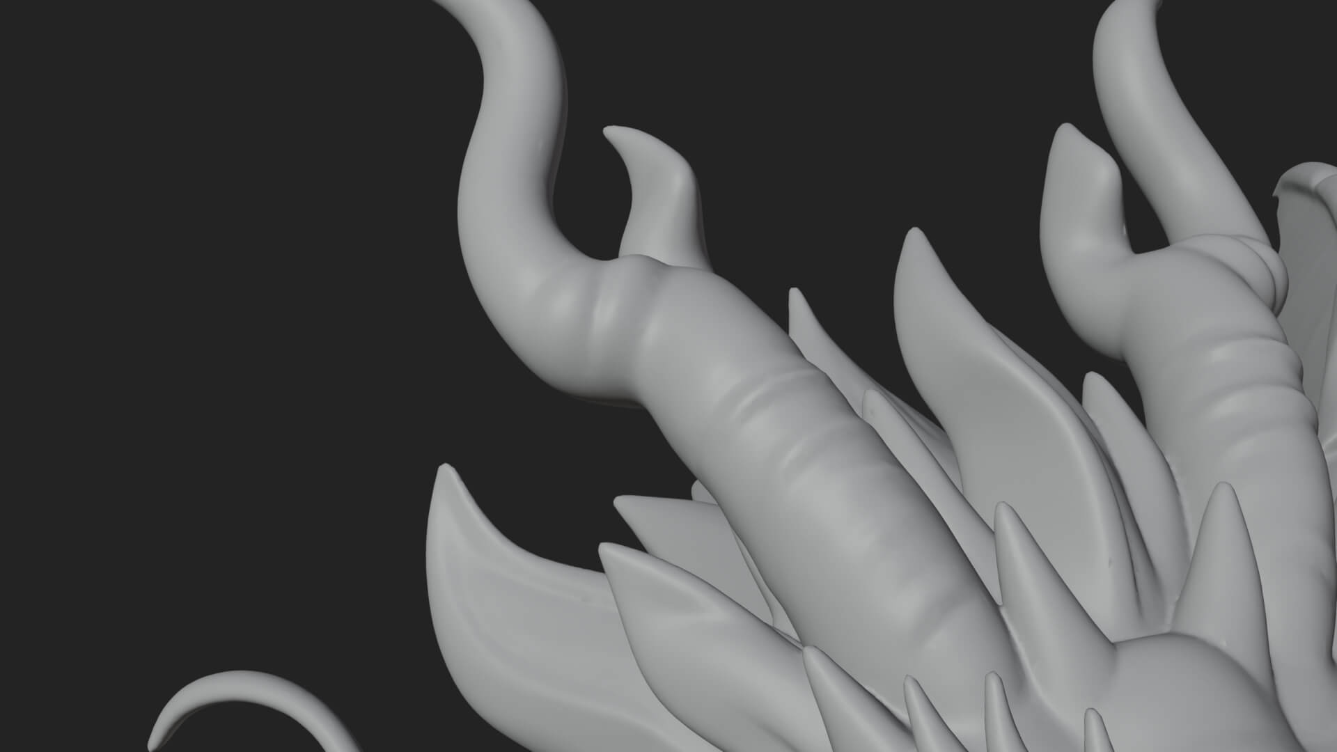 Winged Dragon Demon Statue Design 17 3D Print Model 3D Model